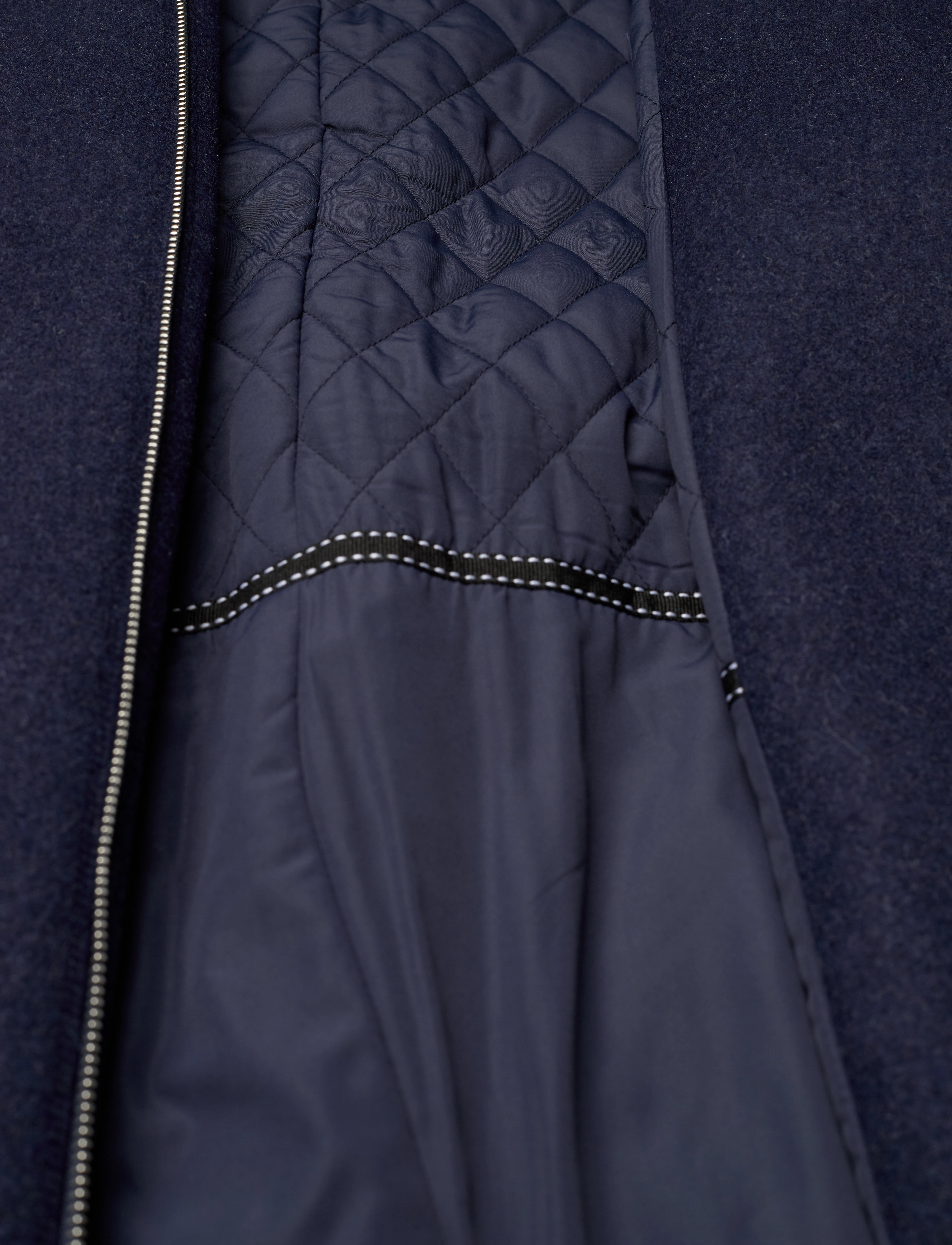 InWear - PerryIW Funnel Coat - marine blue melange - 4