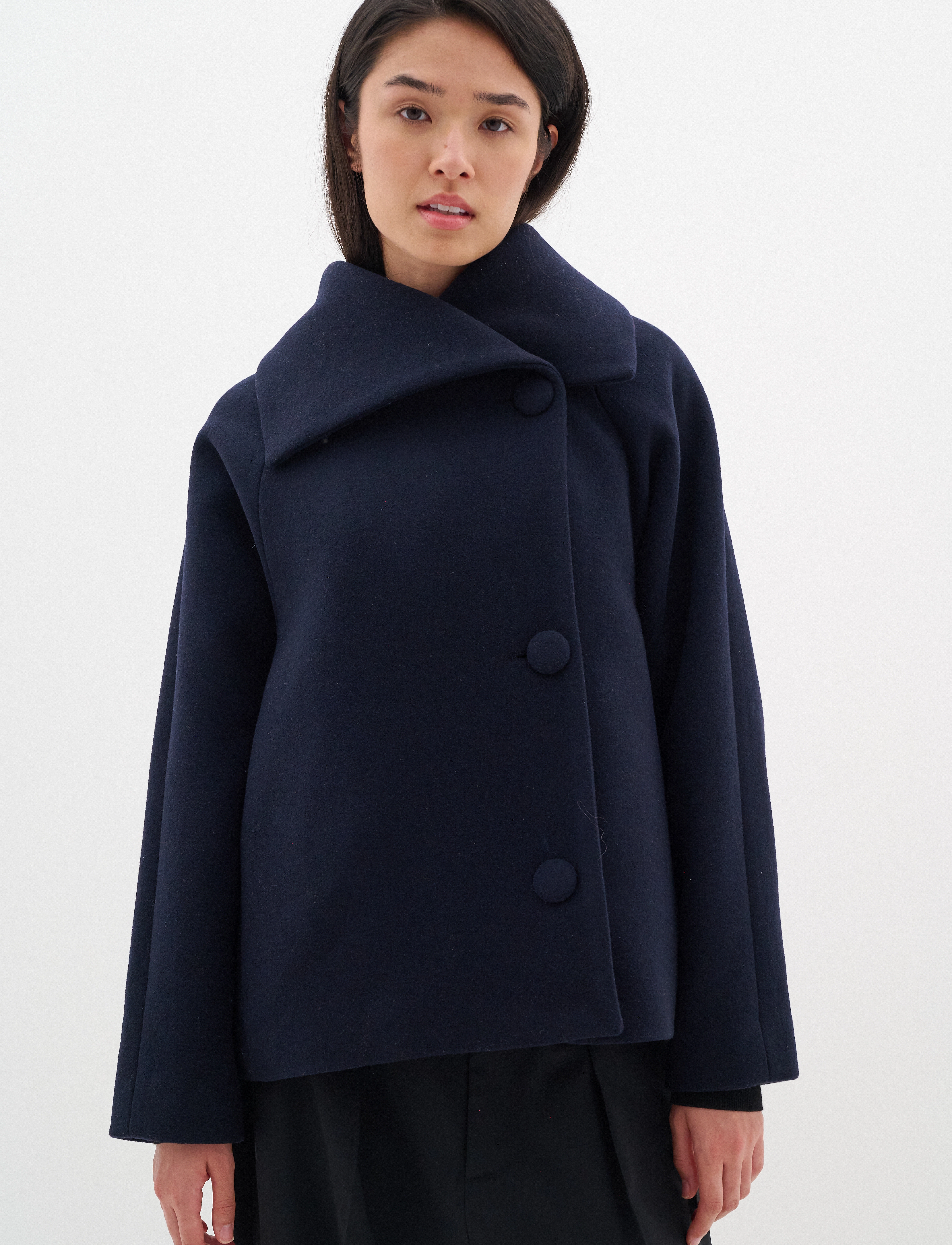 InWear PerryIW Short Coat - Tøj - MARINE BLUE / navy