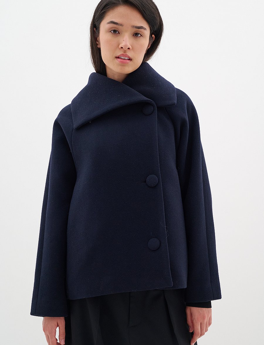 InWear - PerryIW Short Coat - wolljacken - marine blue - 0