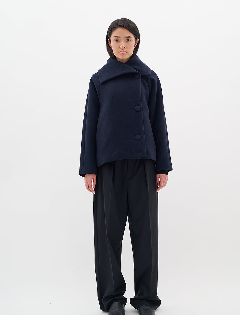 InWear - PerryIW Short Coat - jacken - marine blue - 4