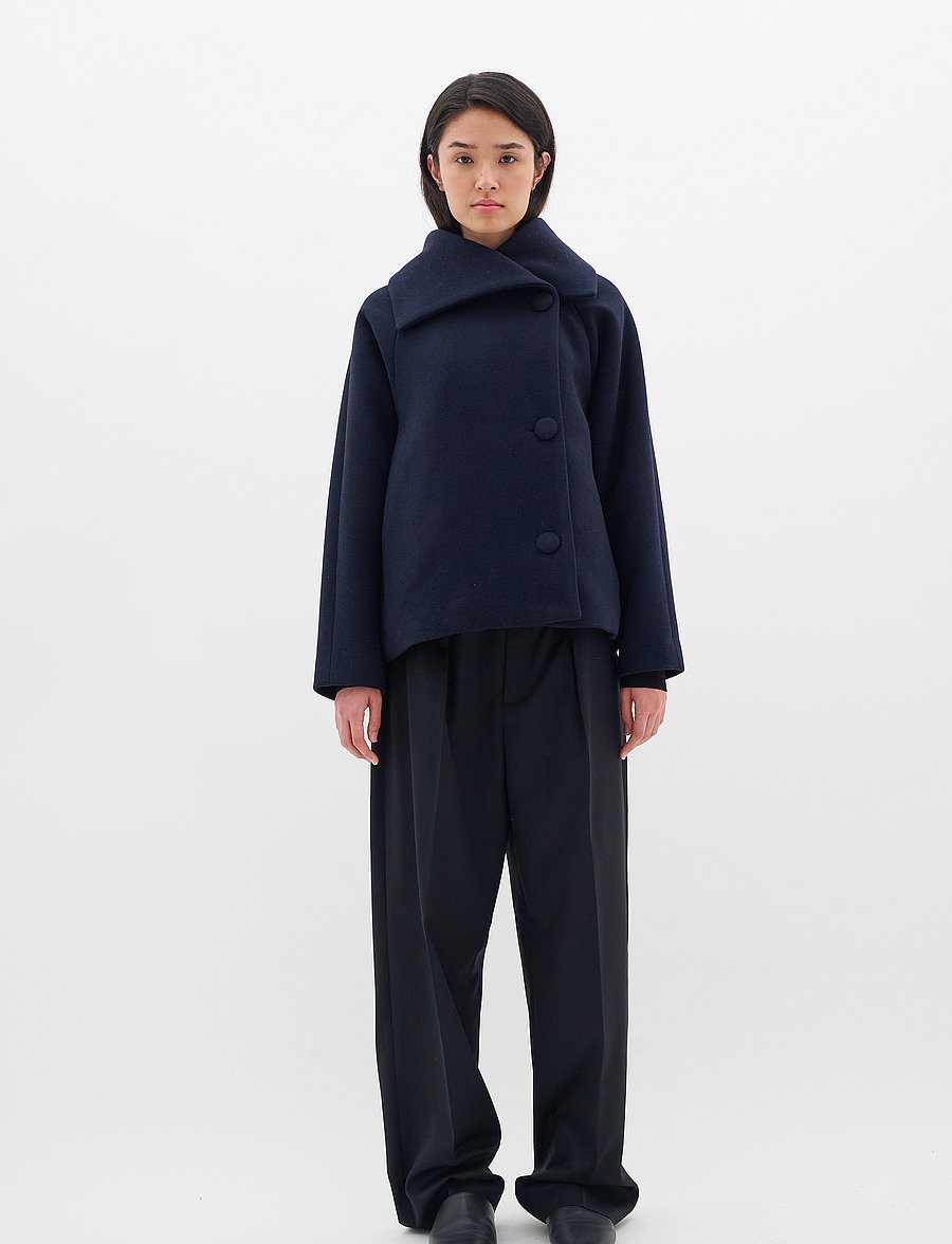 InWear - PerryIW Short Coat - wolljacken - marine blue - 4