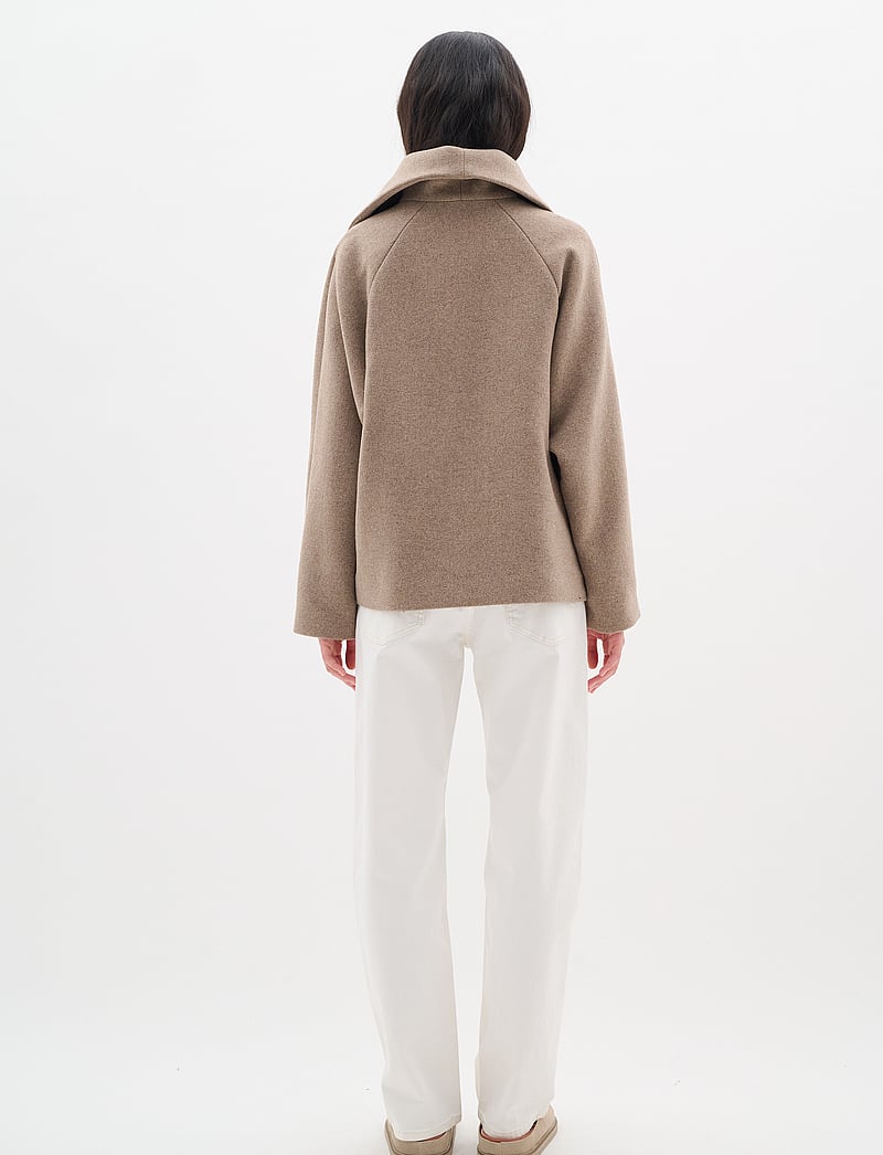 InWear - PerryIW Short Coat - wolljacken - sandy grey melange - 4