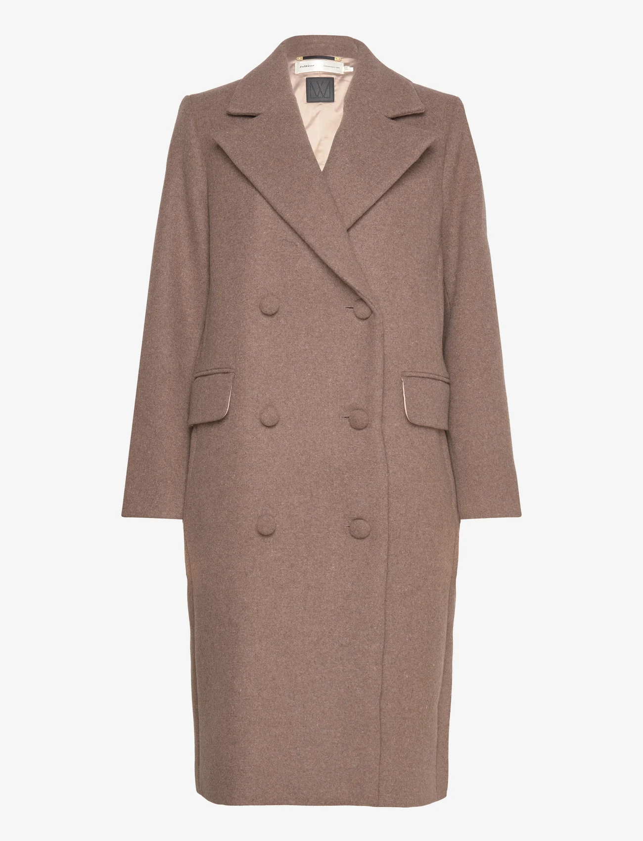 InWear - PerryIW Classic Coat - winter coats - mocha grey melange - 0