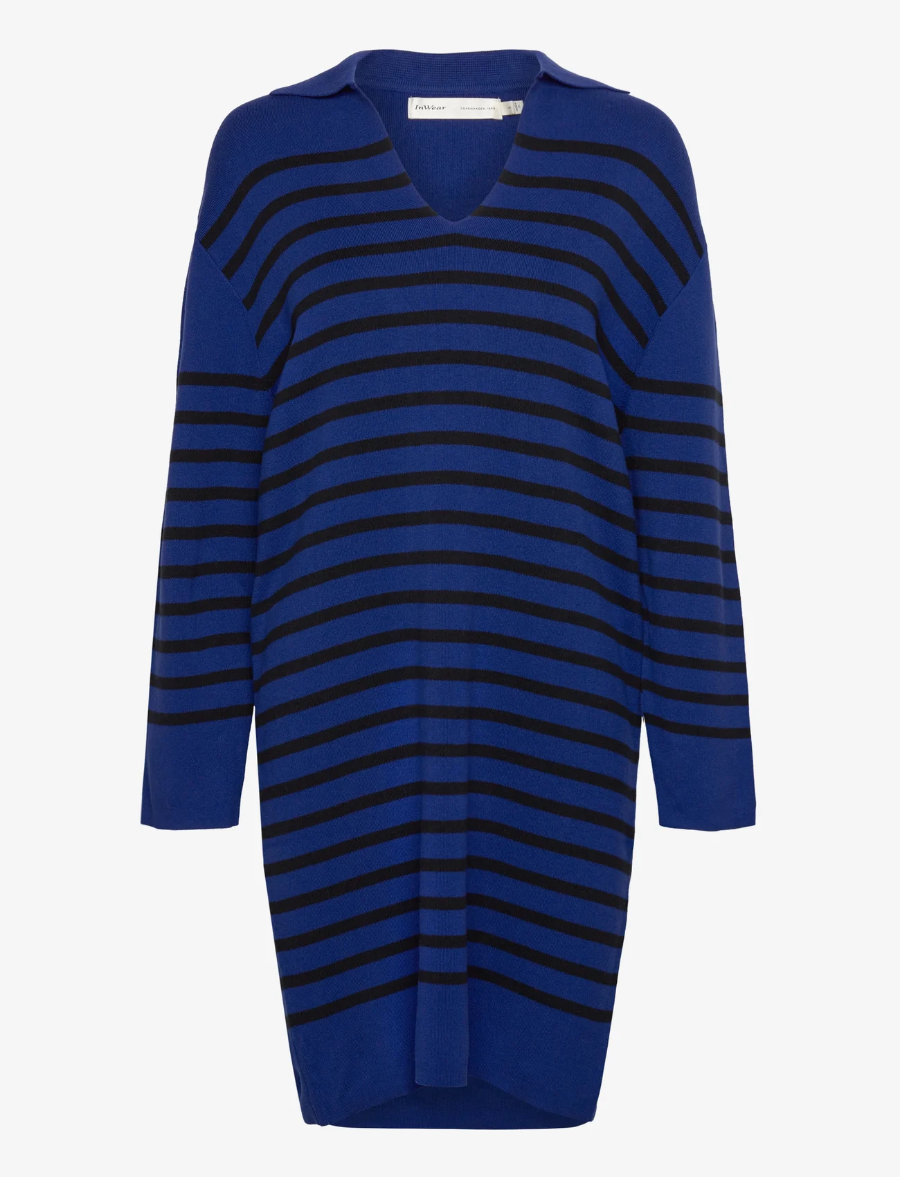 InWear - RopaIW Dress - sukienki dzianinowe - blue / black - 0