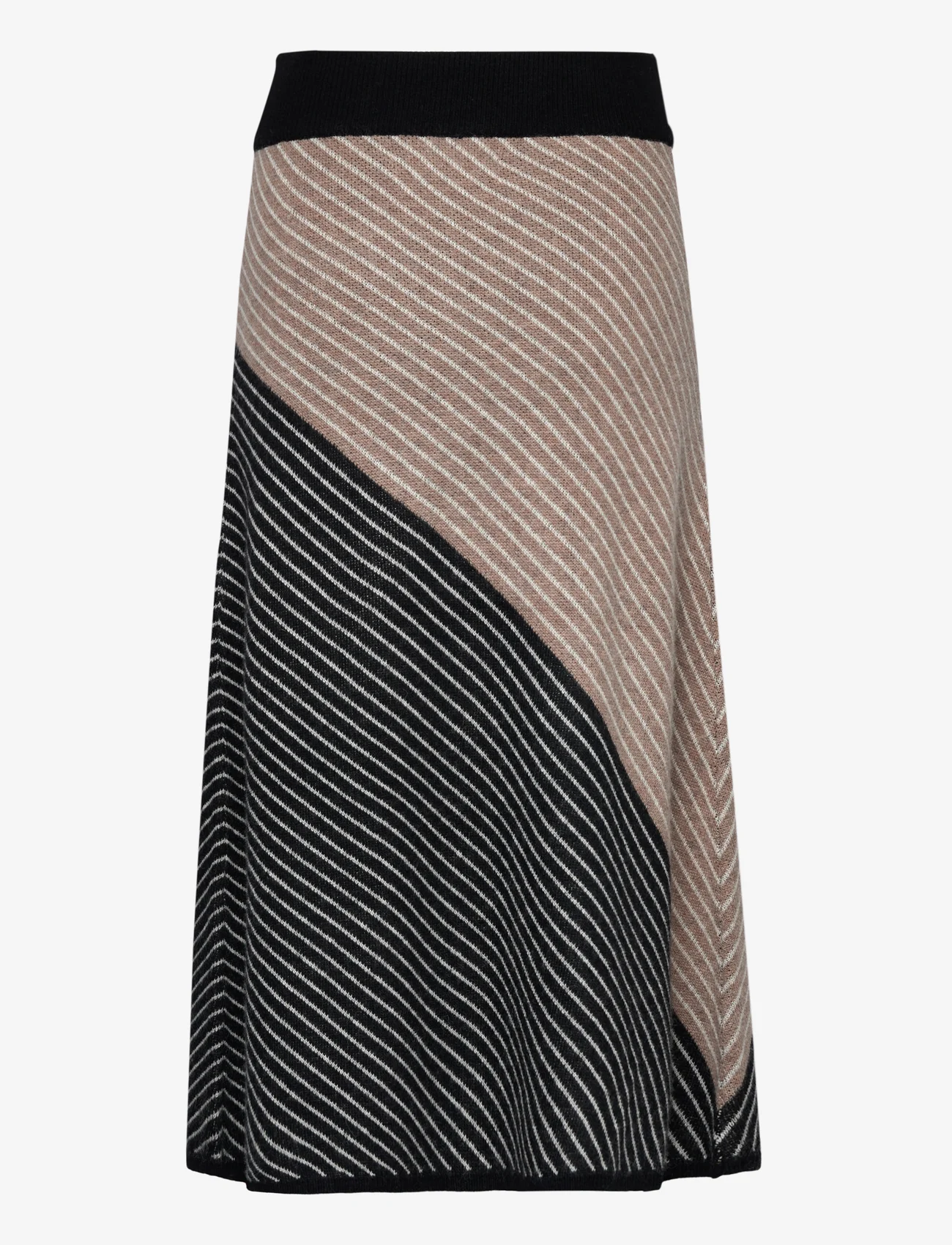 InWear - RancelIW Skirt - knitted skirts - mocha grey/black - 1