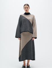InWear - RancelIW Skirt - strikkede nederdele - mocha grey/black - 3