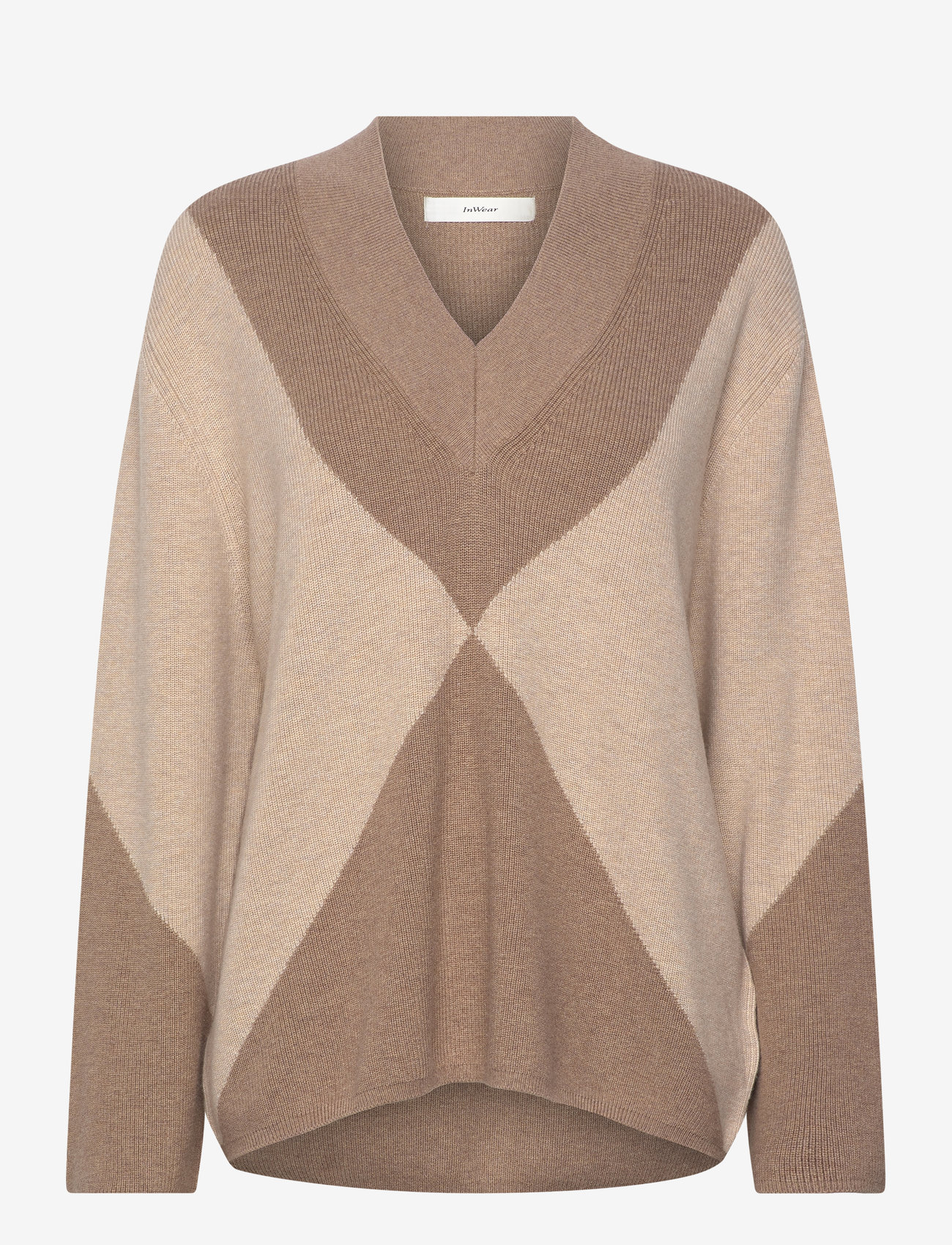 InWear - RudiIW Intarsia Pullover - sandy grey melange/haze - 0