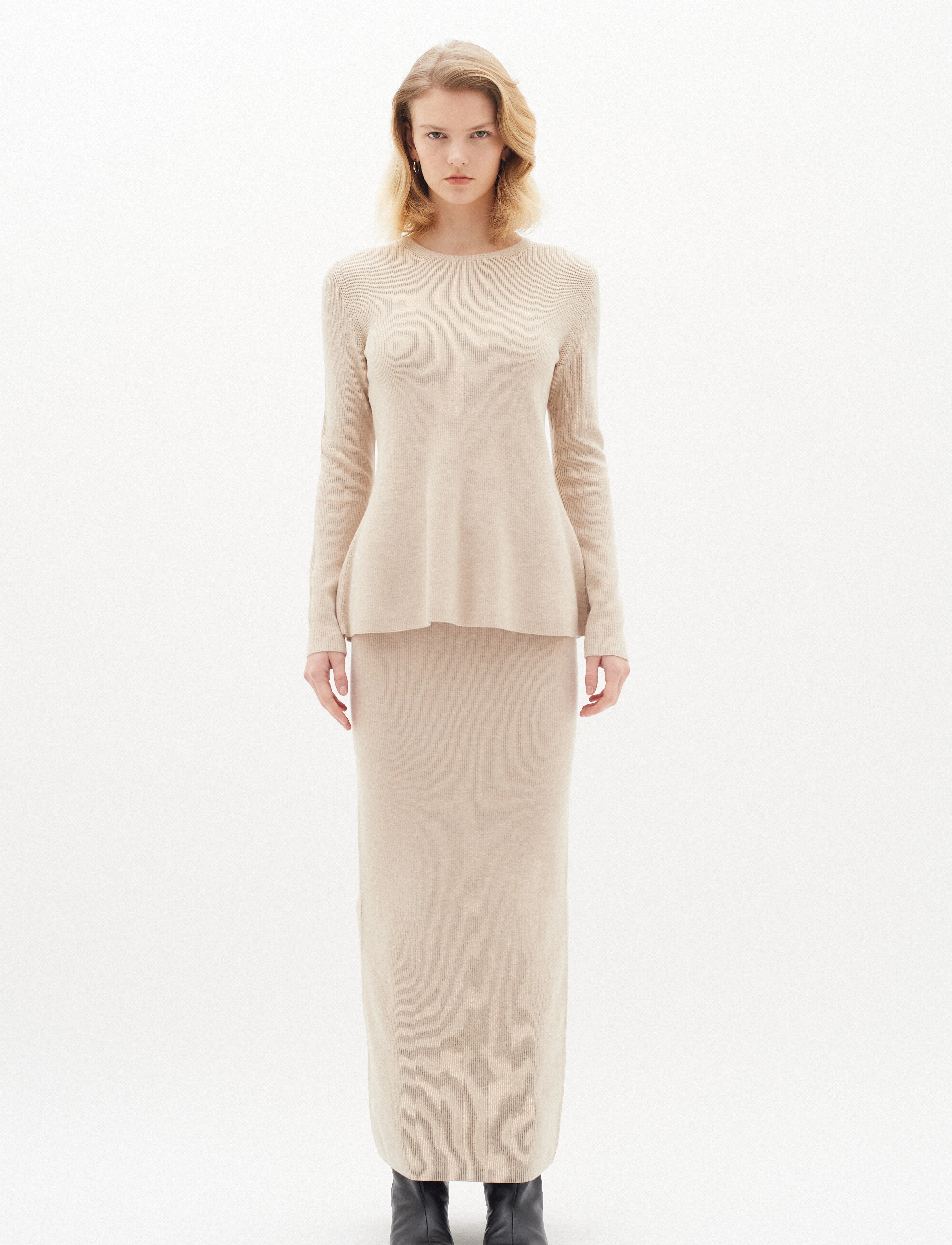 InWear - RafeeIW Skirt - strikkede nederdele - haze melange - 3