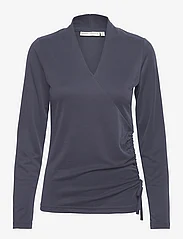 InWear - GraysenIW Wrap Top - t-shirt & tops - marine blue - 0