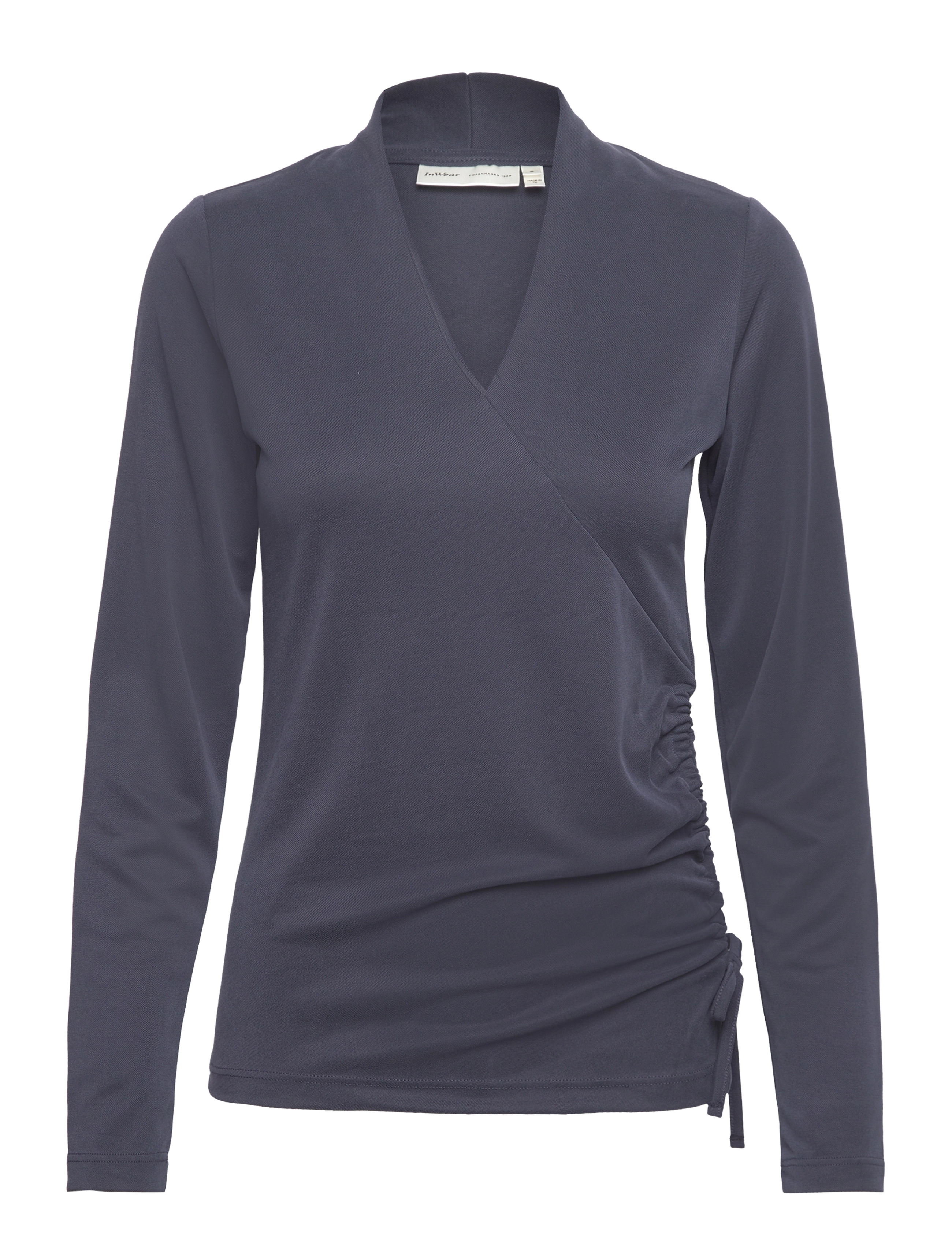 InWear - GraysenIW Wrap Top - langærmede toppe - marine blue - 1