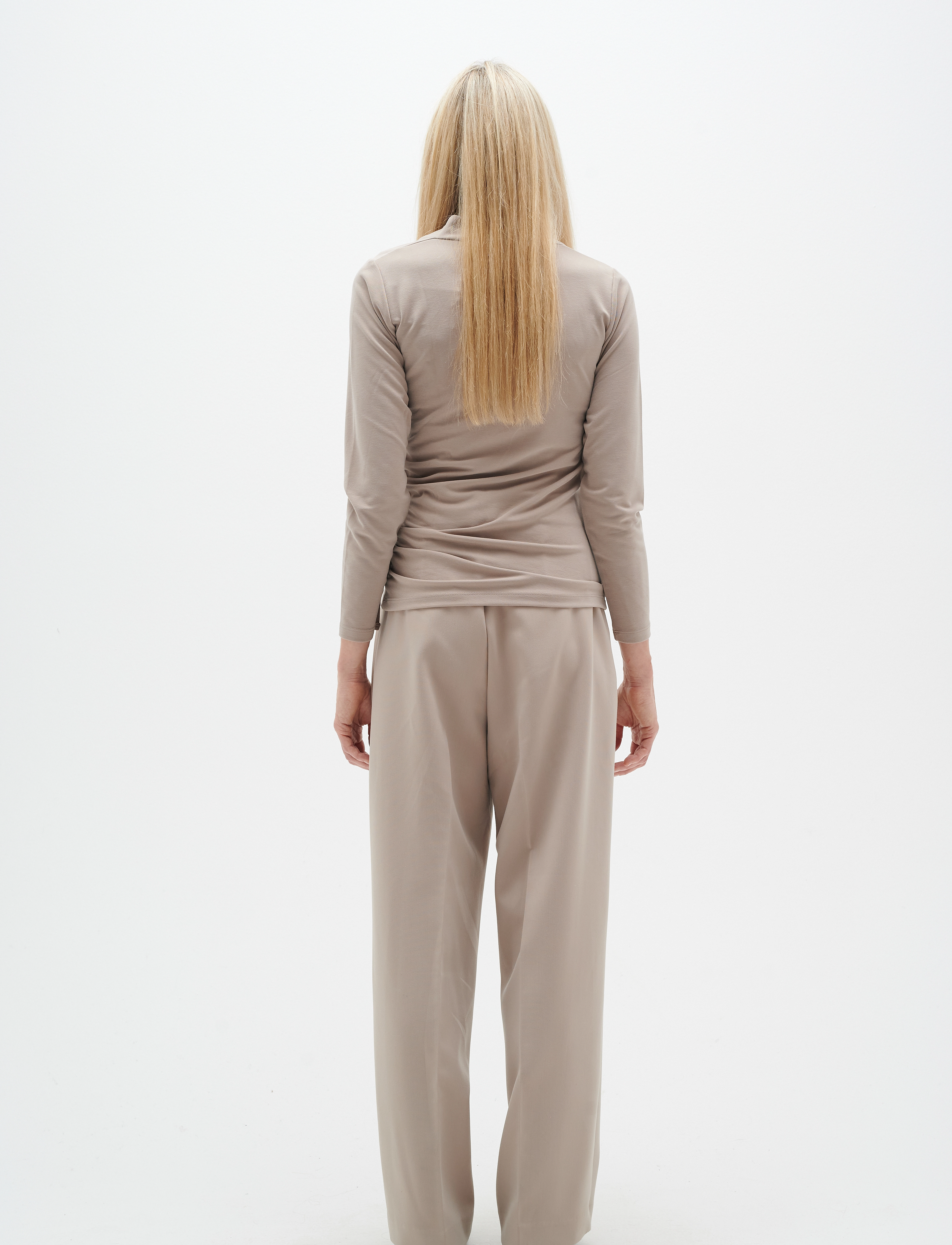 InWear - GraysenIW Wrap Top - langærmede toppe - mocha grey - 5