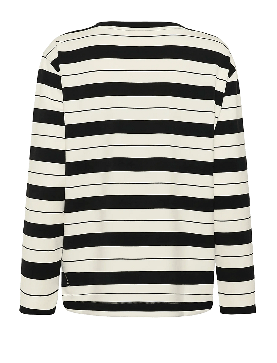 InWear - GincentIW Crewneck - striktrøjer - whisper w/b large stripes - 2