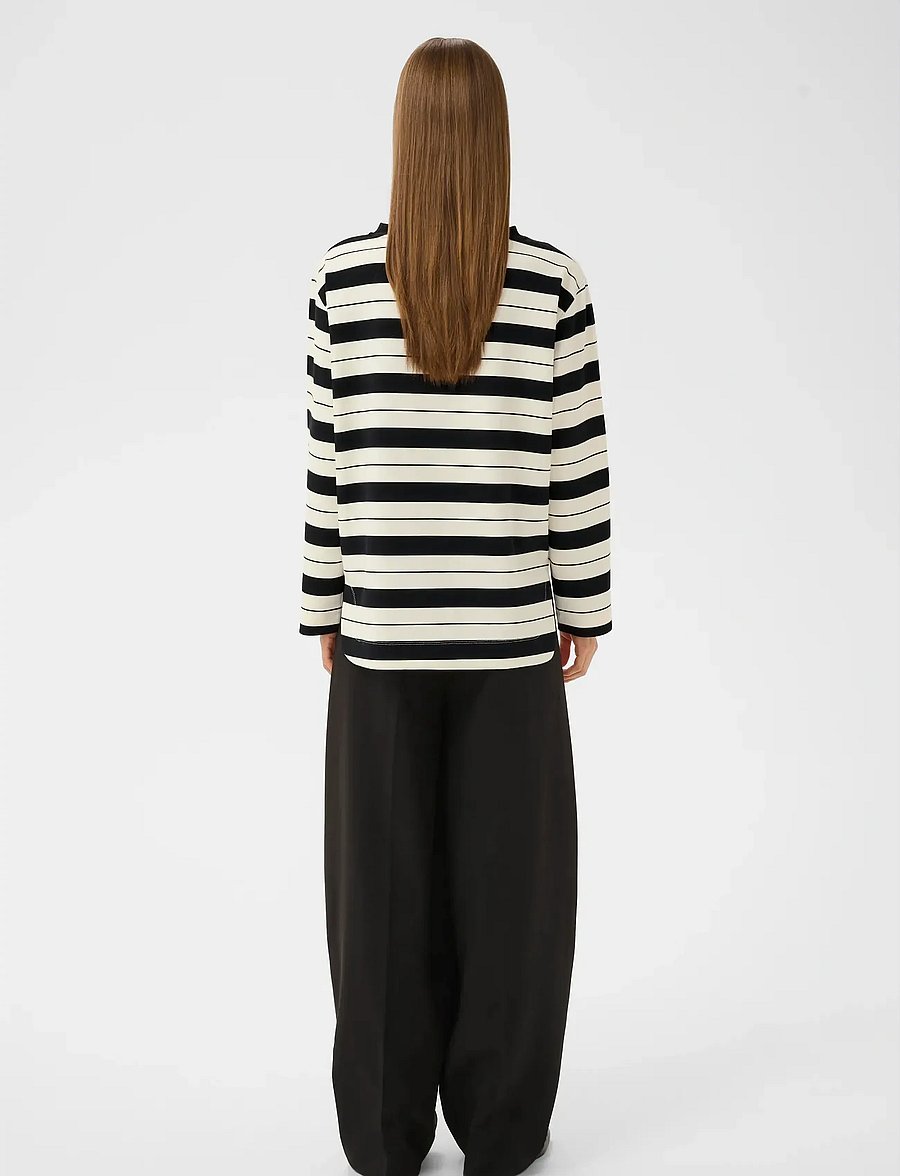 InWear - GincentIW Crewneck - striktrøjer - whisper w/b large stripes - 4
