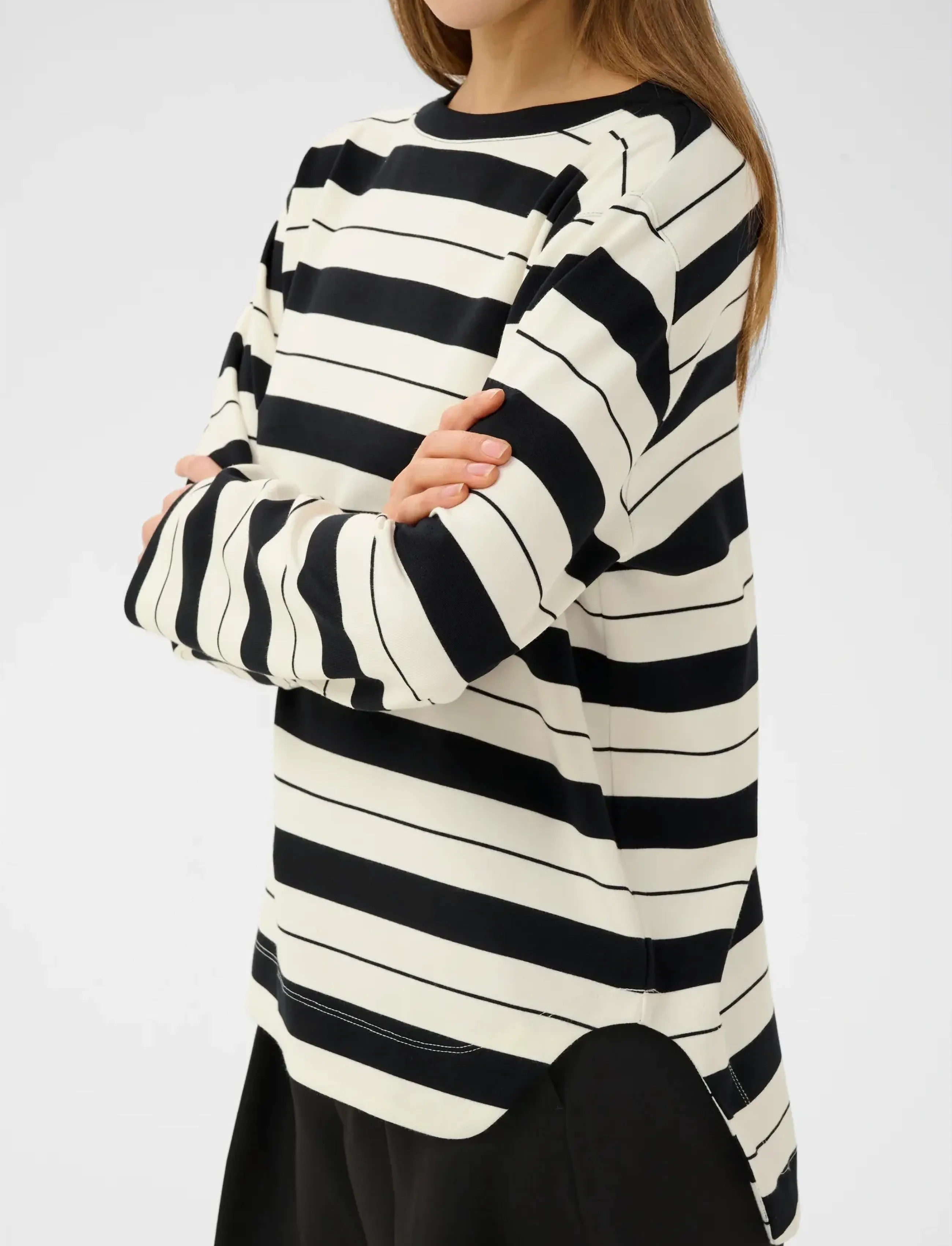 InWear - GincentIW Crewneck - pullover - whisper w/b large stripes - 5