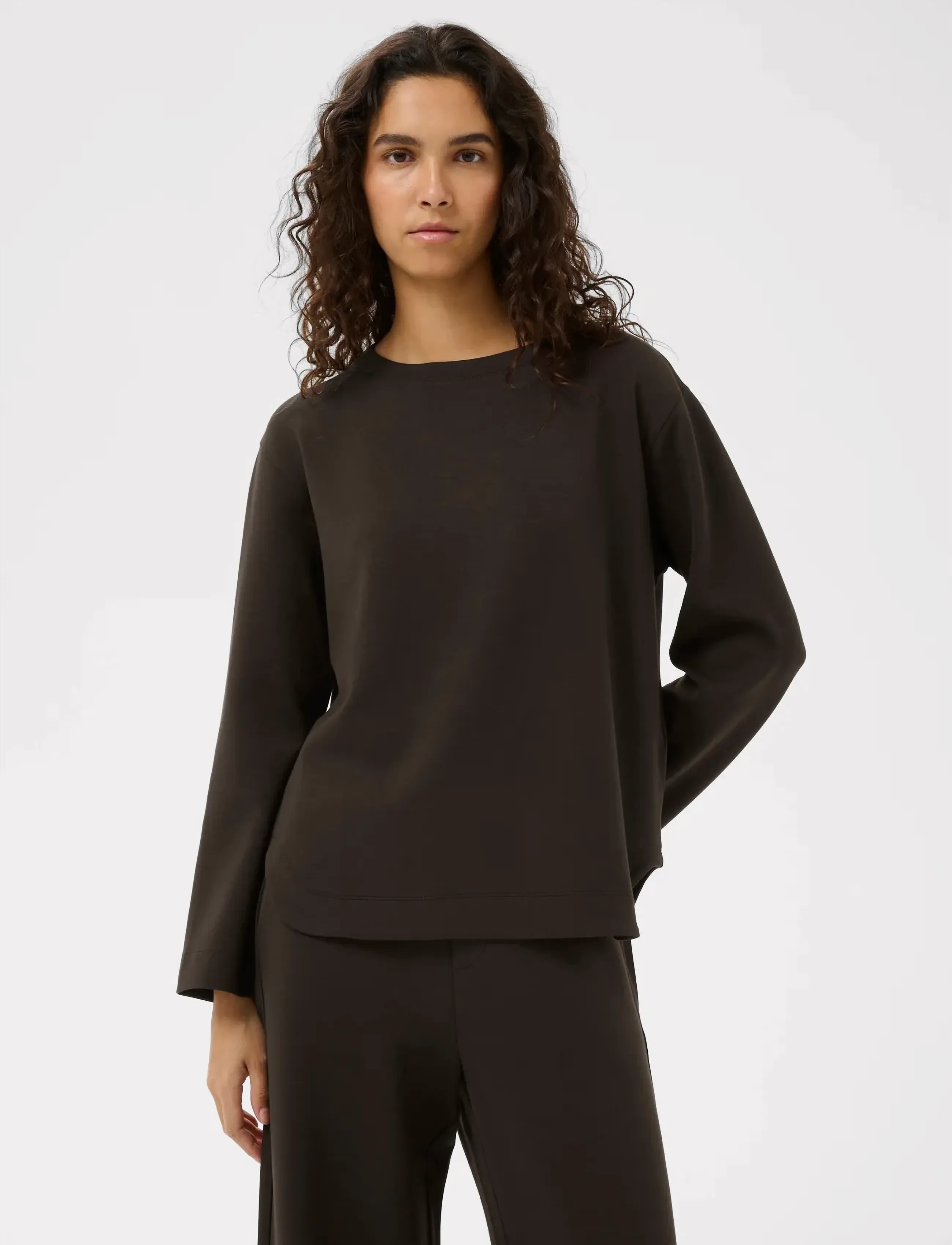 InWear GincentIW Crewneck - Stickat - CHOCOLATE BROWN / brown