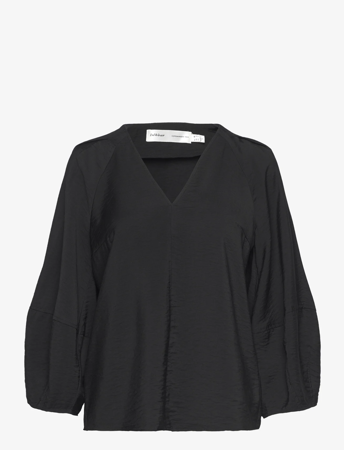 InWear - NaomiIW Blouse - short-sleeved blouses - black - 0