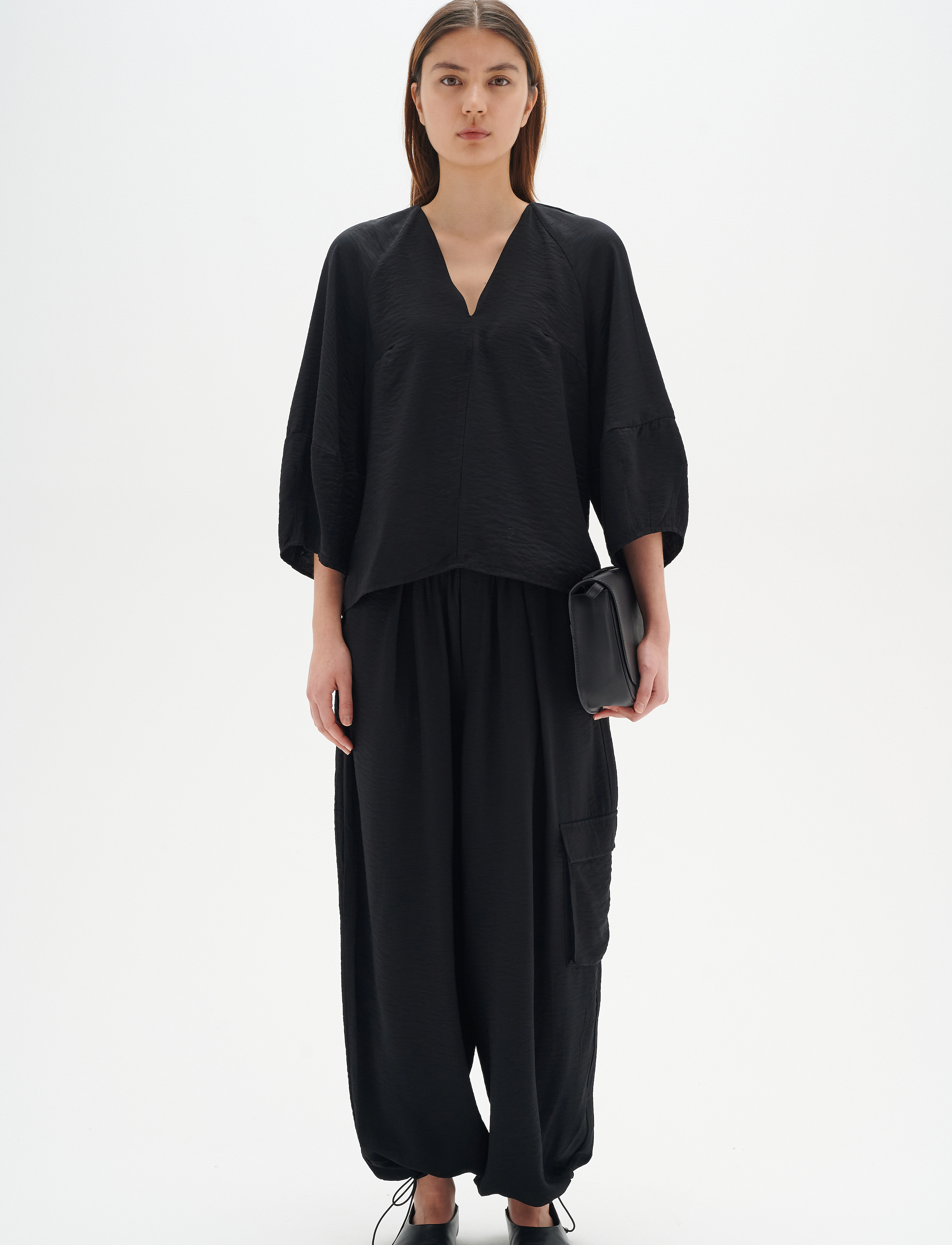InWear - NaomiIW Blouse - kurzämlige blusen - black - 3