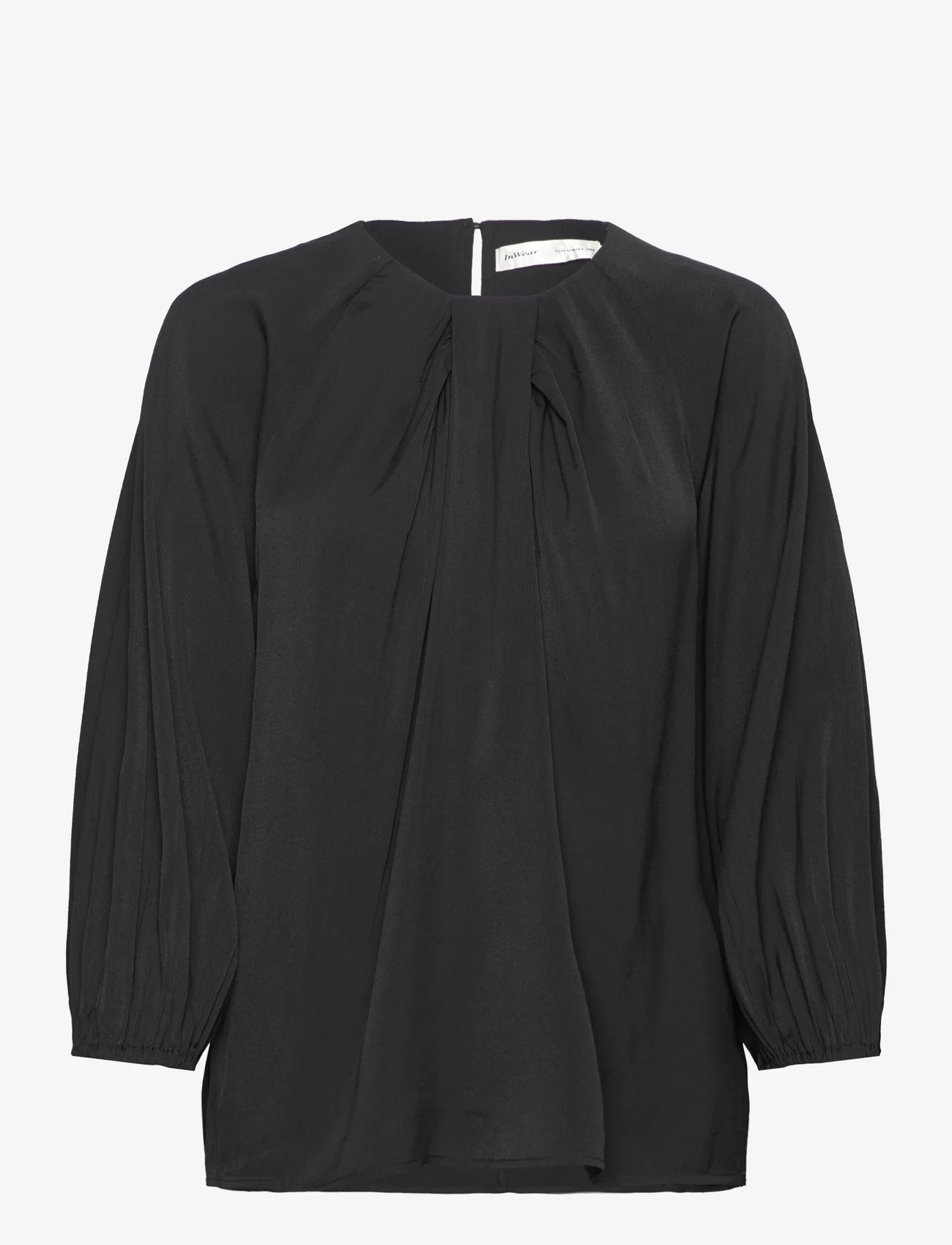 InWear - NixieIW Blouse - long-sleeved blouses - black - 0