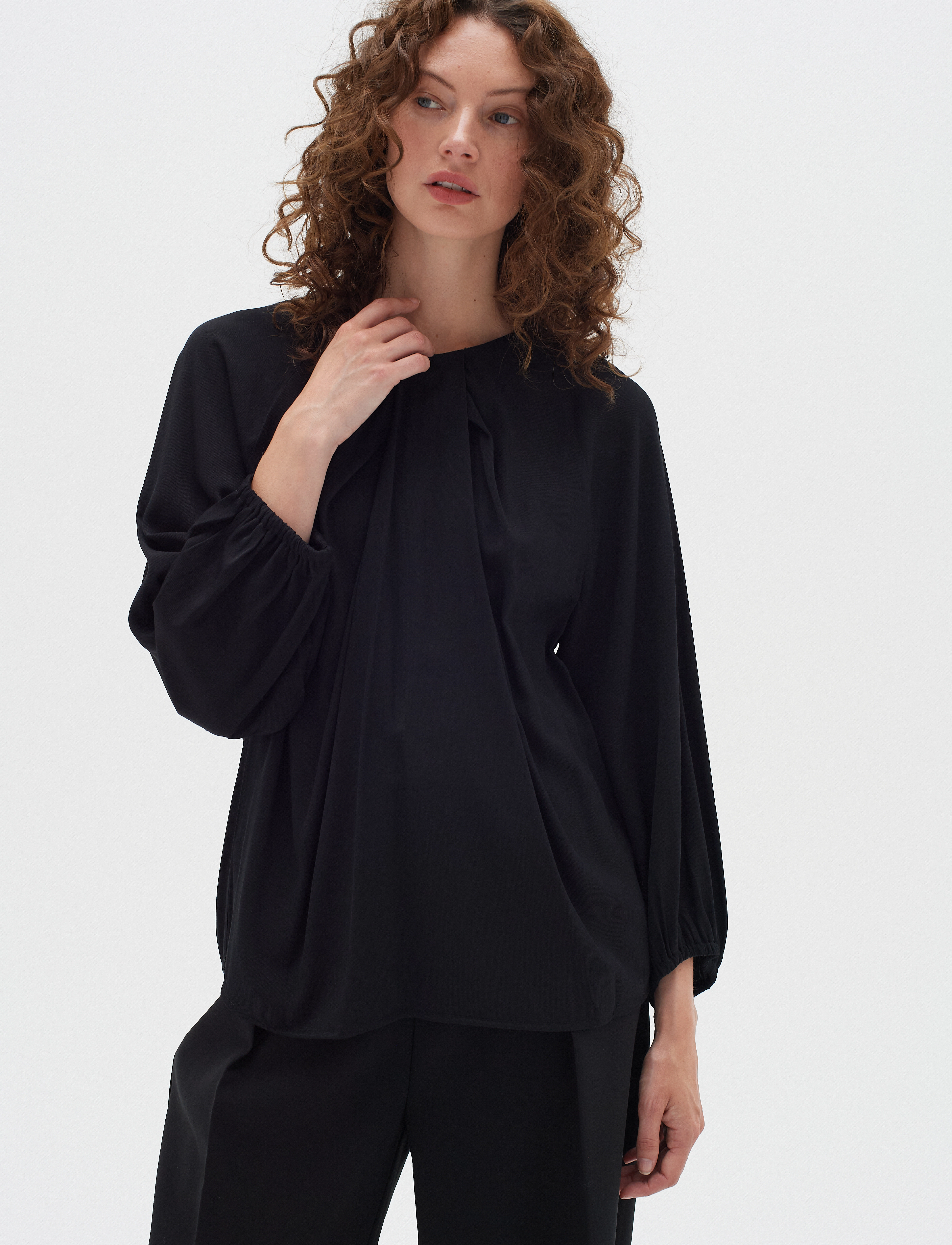 InWear - NixieIW Blouse - pikkade varrukatega pluusid - black - 4
