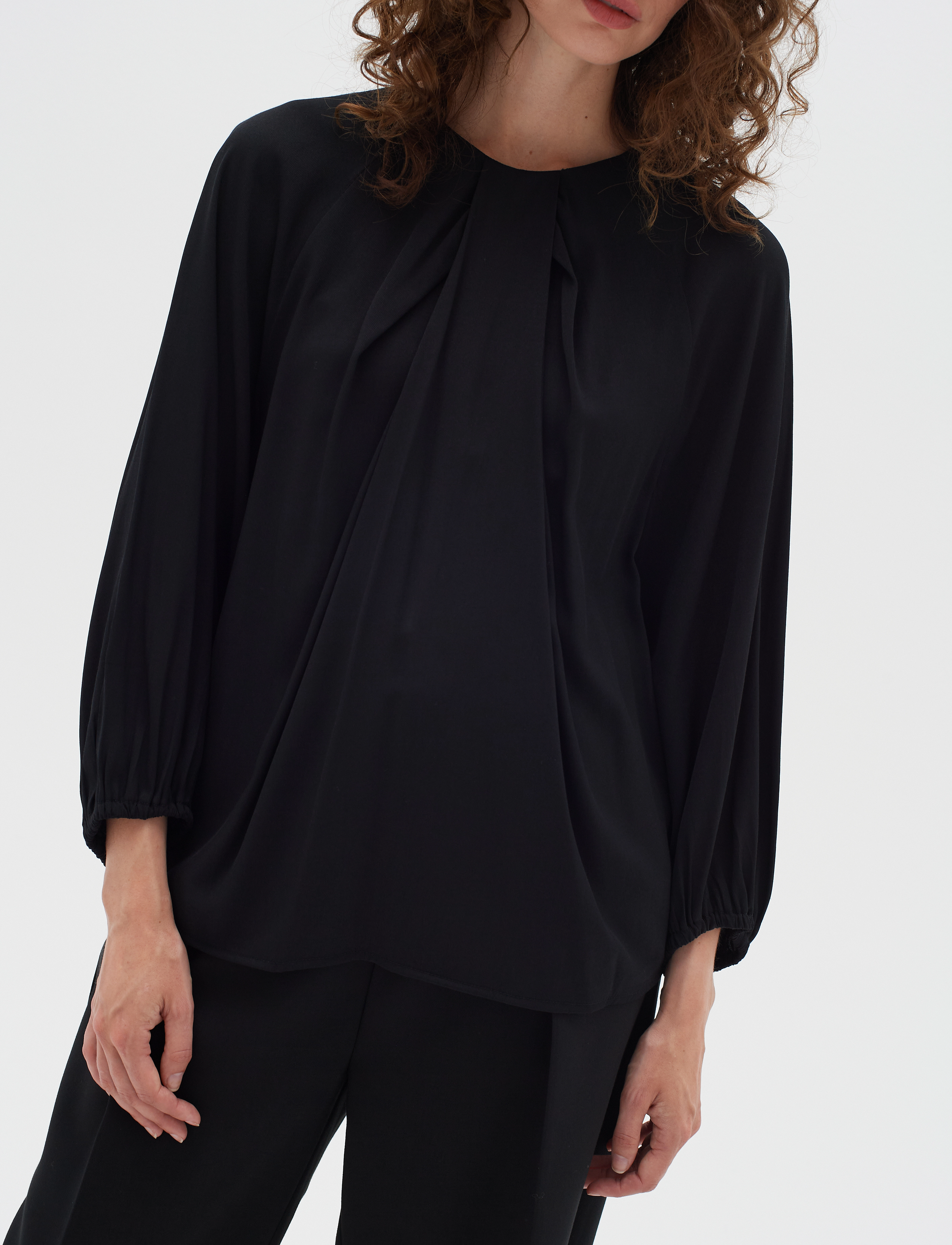 InWear - NixieIW Blouse - pikkade varrukatega pluusid - black - 5