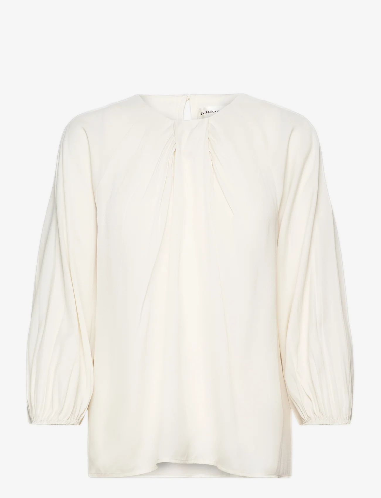 InWear - NixieIW Blouse - long-sleeved blouses - whisper white - 0