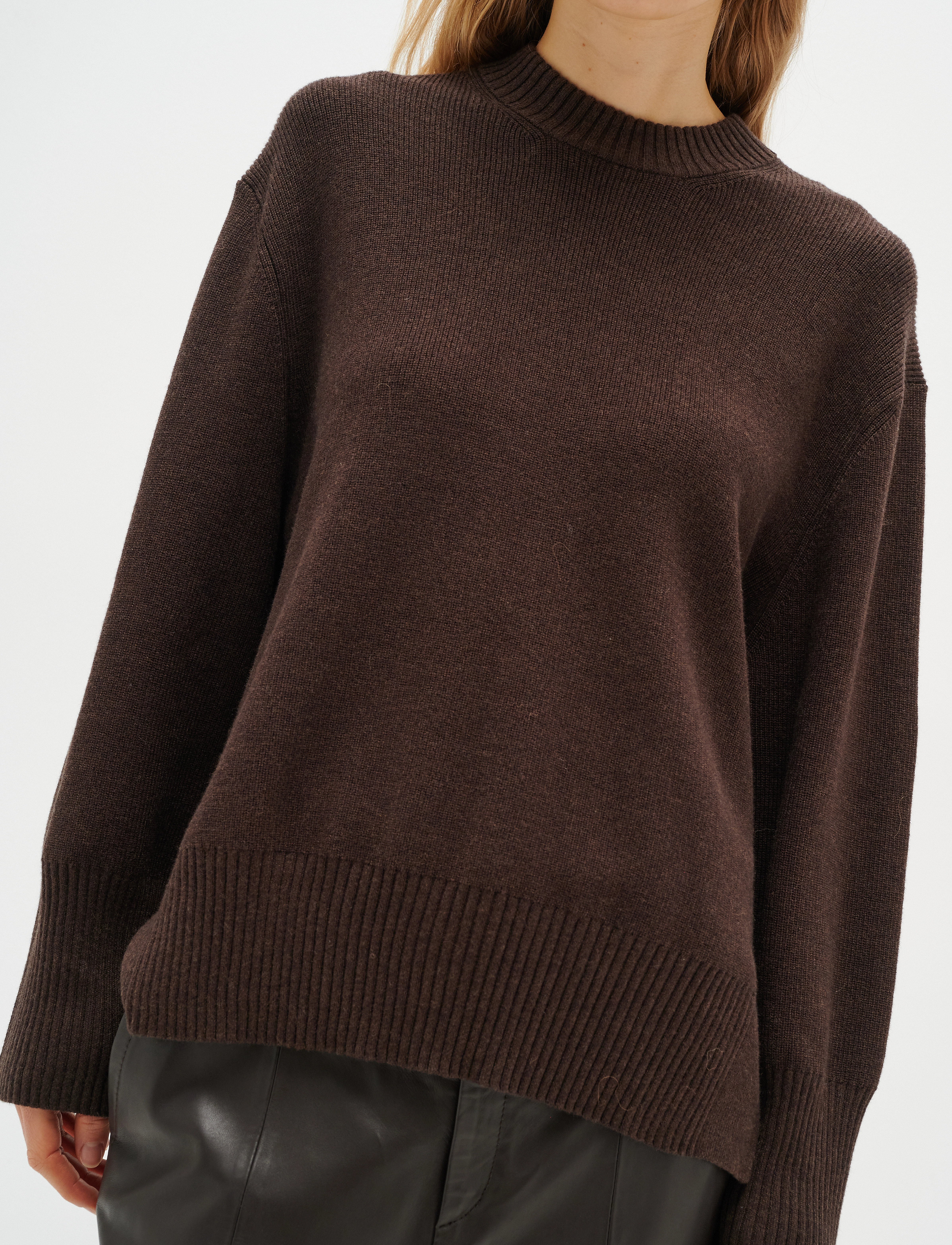 InWear - RudiIW Crew Neck - americano melange - 2