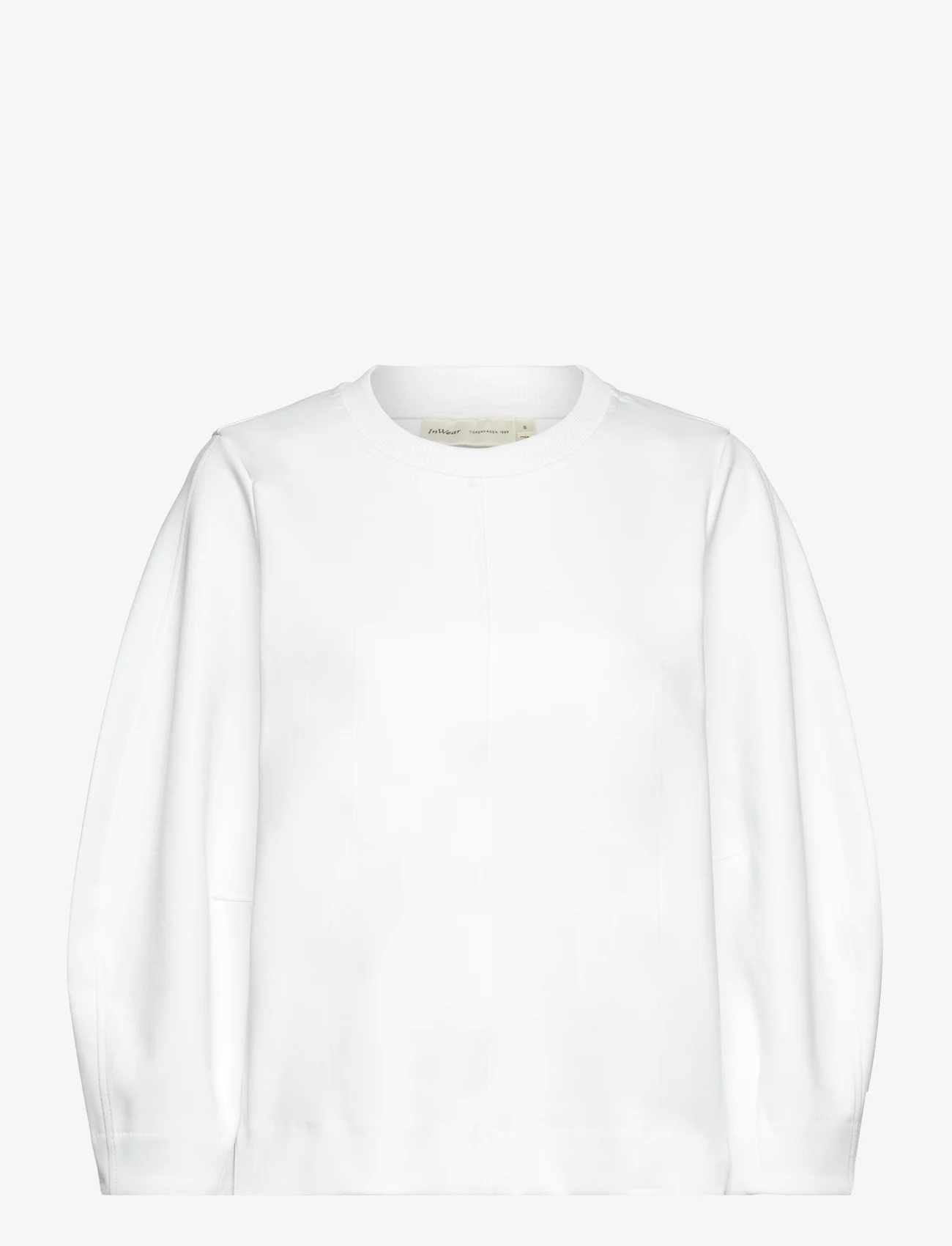 InWear - MarvinIW Cocoon Blouse - sweatshirts & kapuzenpullover - pure white - 0