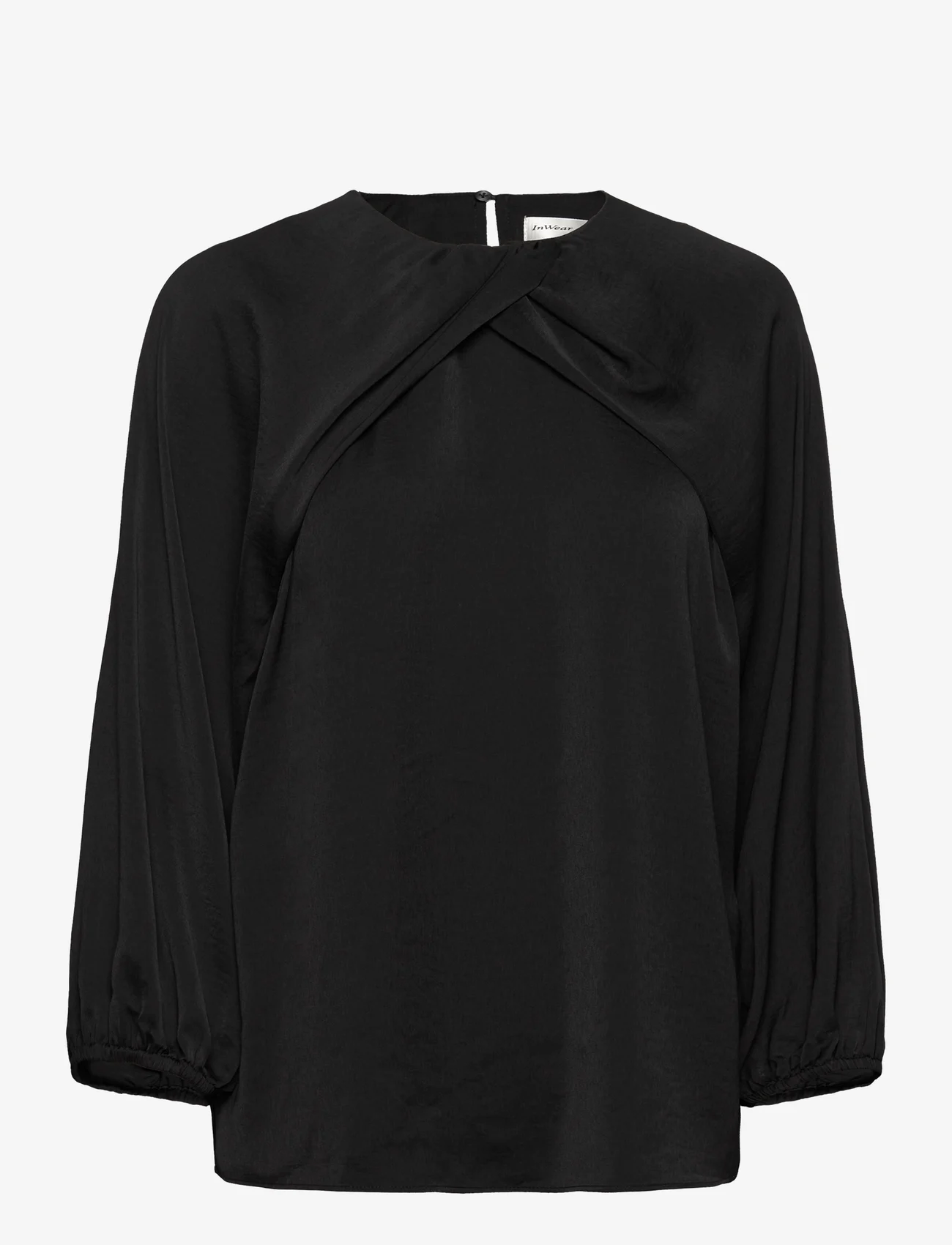 InWear - LitoIW Blouse - long-sleeved blouses - black - 0