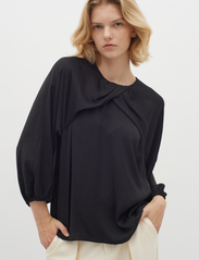 InWear - LitoIW Blouse - long-sleeved blouses - black - 1