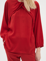 InWear - LitoIW Blouse - long-sleeved blouses - true red - 5