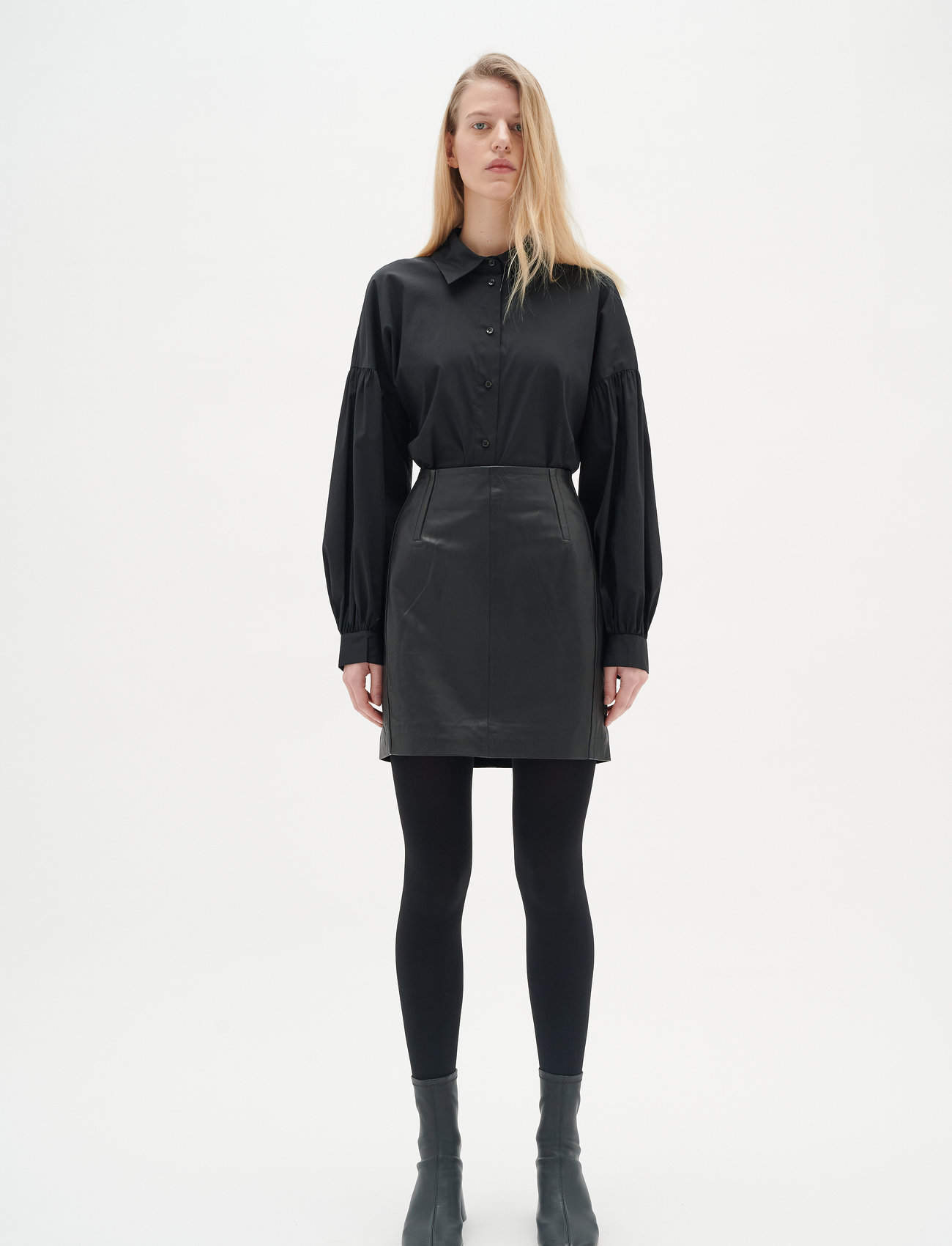 InWear - ZanderIW Skirt - leather skirts - black - 1