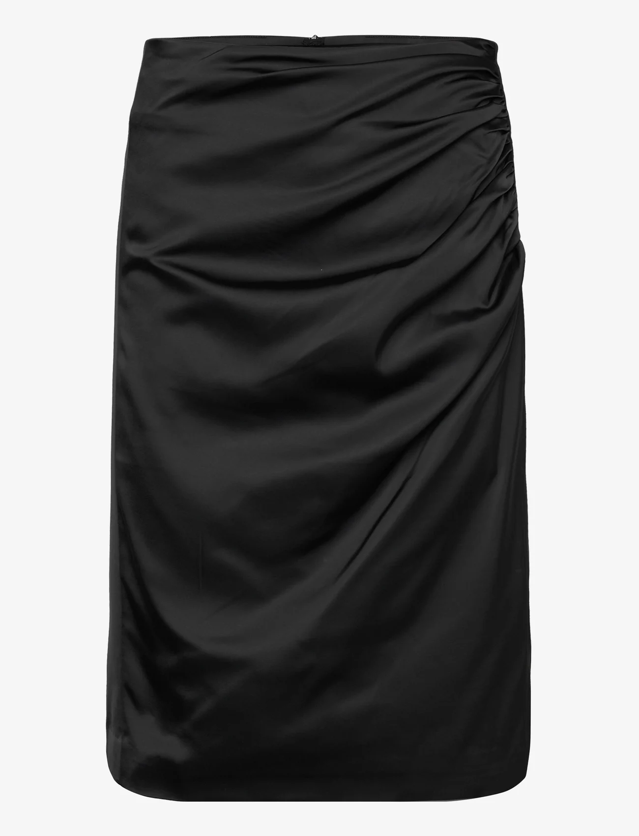 InWear - ZilkyIW Drape Skirt - midi skirts - black - 0