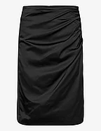 ZilkyIW Drape Skirt - BLACK