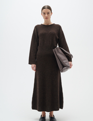 InWear - RodalenaIW Rib-waist Dress - knitted dresses - americano melange - 3