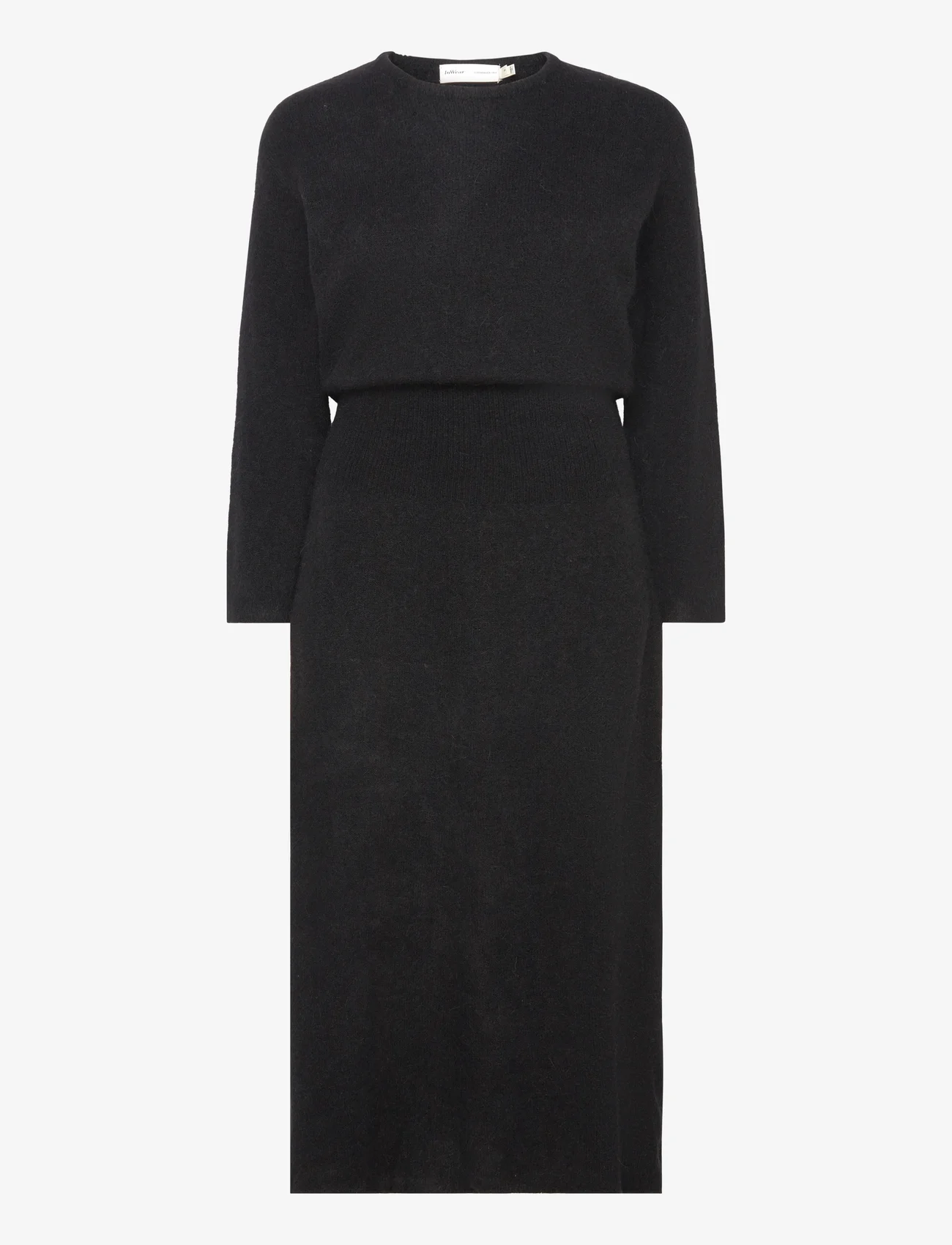 InWear - RodalenaIW Rib-waist Dress - knitted dresses - black - 0