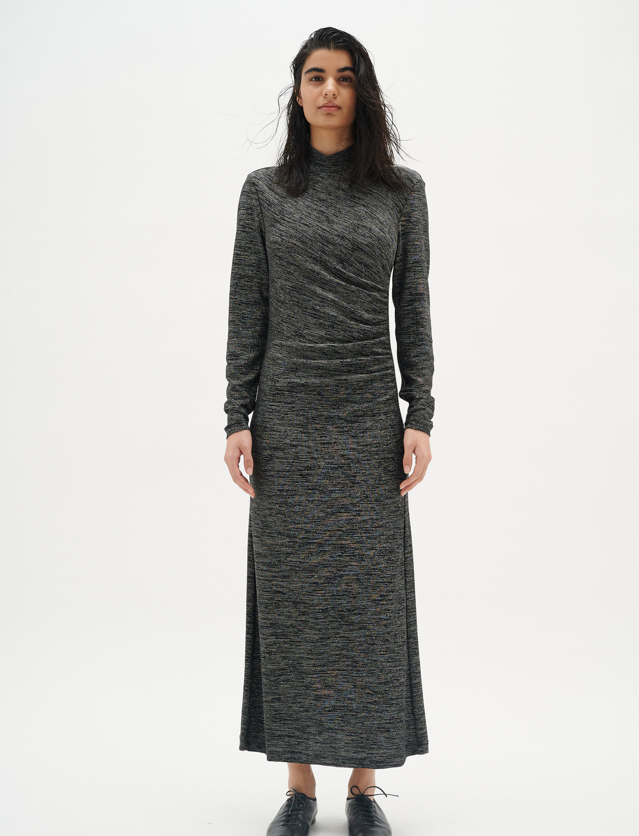 InWear - JafarIW Wrap Dress - omlottklänning - silver ombre - 1
