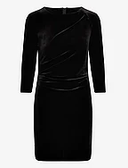 NisasIW Short Dress - BLACK