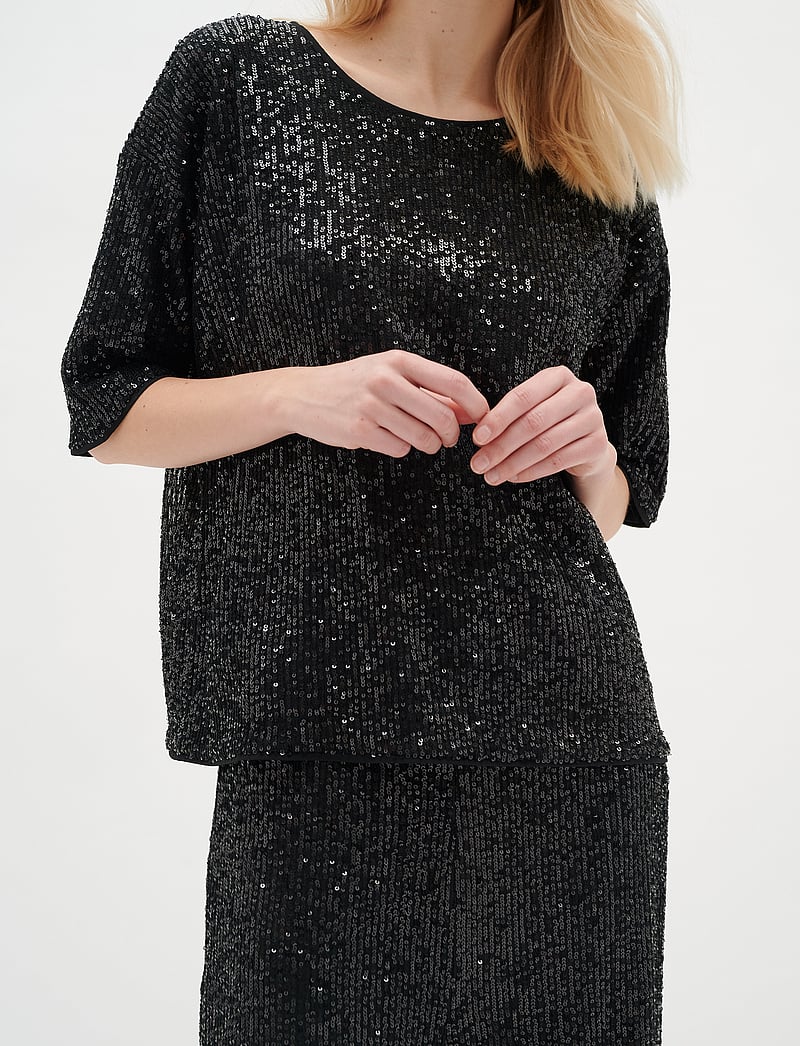 InWear - JarjarIW Tshirt - lyhythihaiset puserot - black - 4