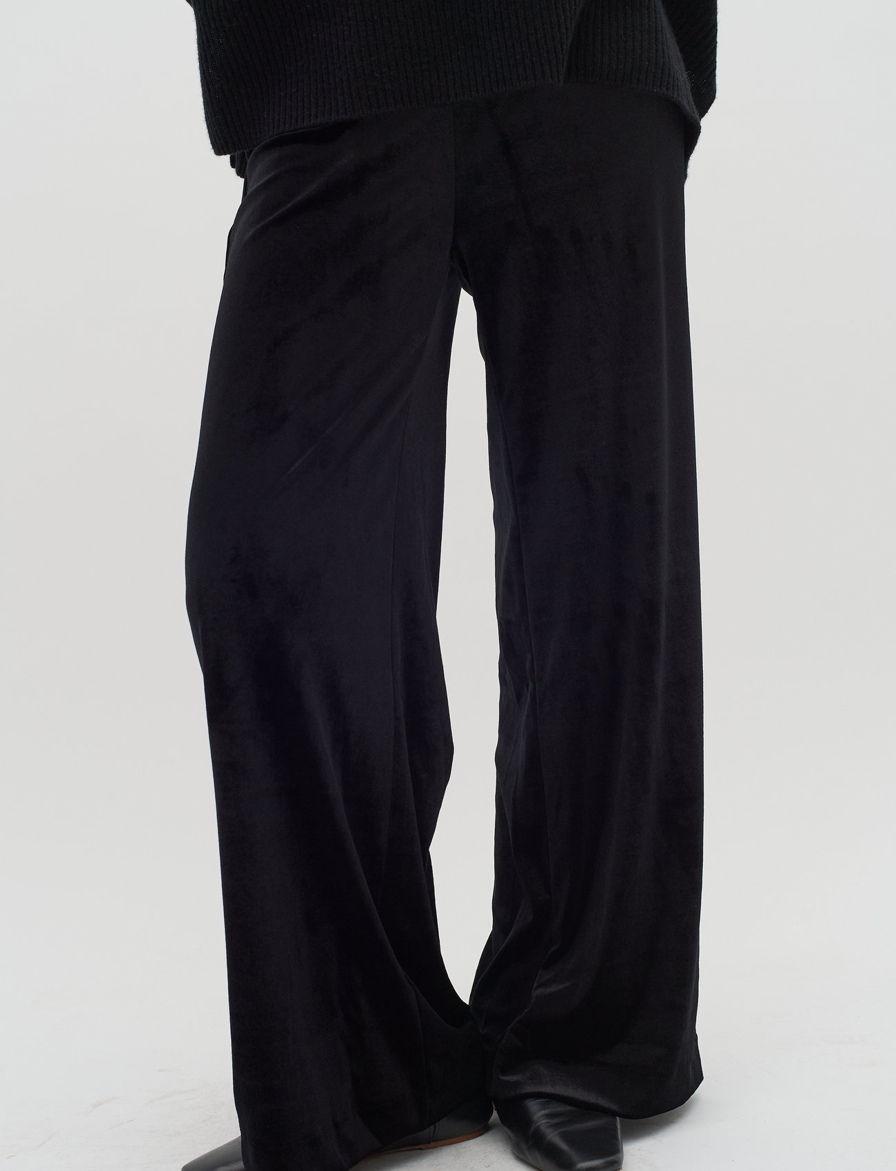 InWear - JaquesIW Pants - plačios kelnės - black - 1