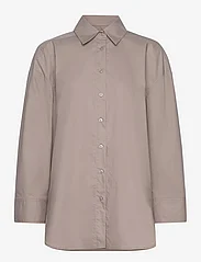 InWear - NituraIW Shirt - long-sleeved shirts - mocha grey - 0