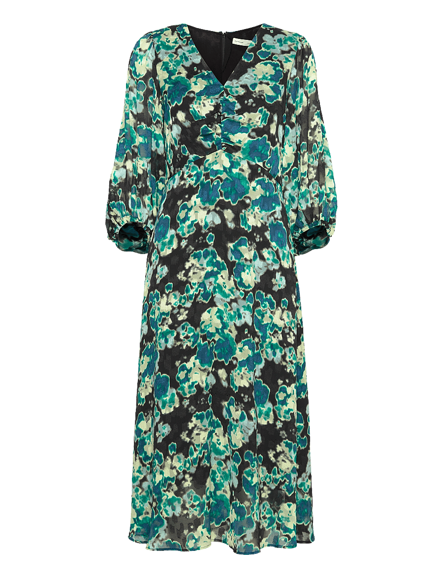 InWear - CisiraIW Dress - midi kjoler - green floaty flower - 1