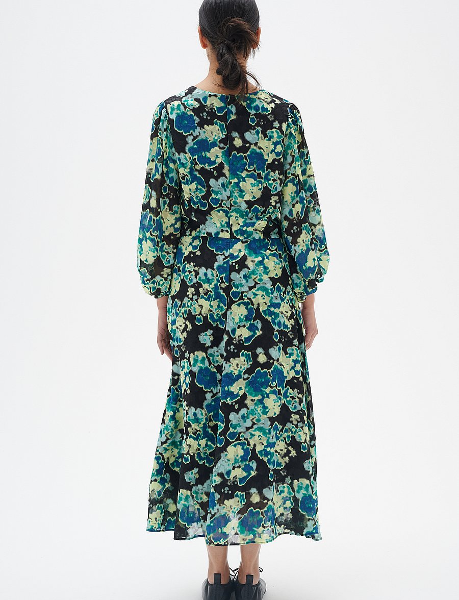 InWear - CisiraIW Dress - midi kjoler - green floaty flower - 4
