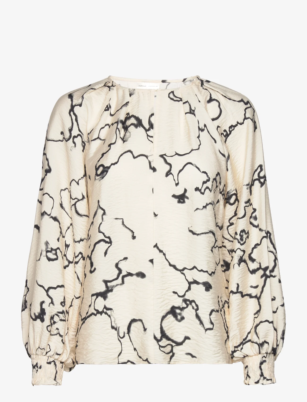 InWear - CaitIW Blouse - long-sleeved blouses - big vanilla artistic sky - 0