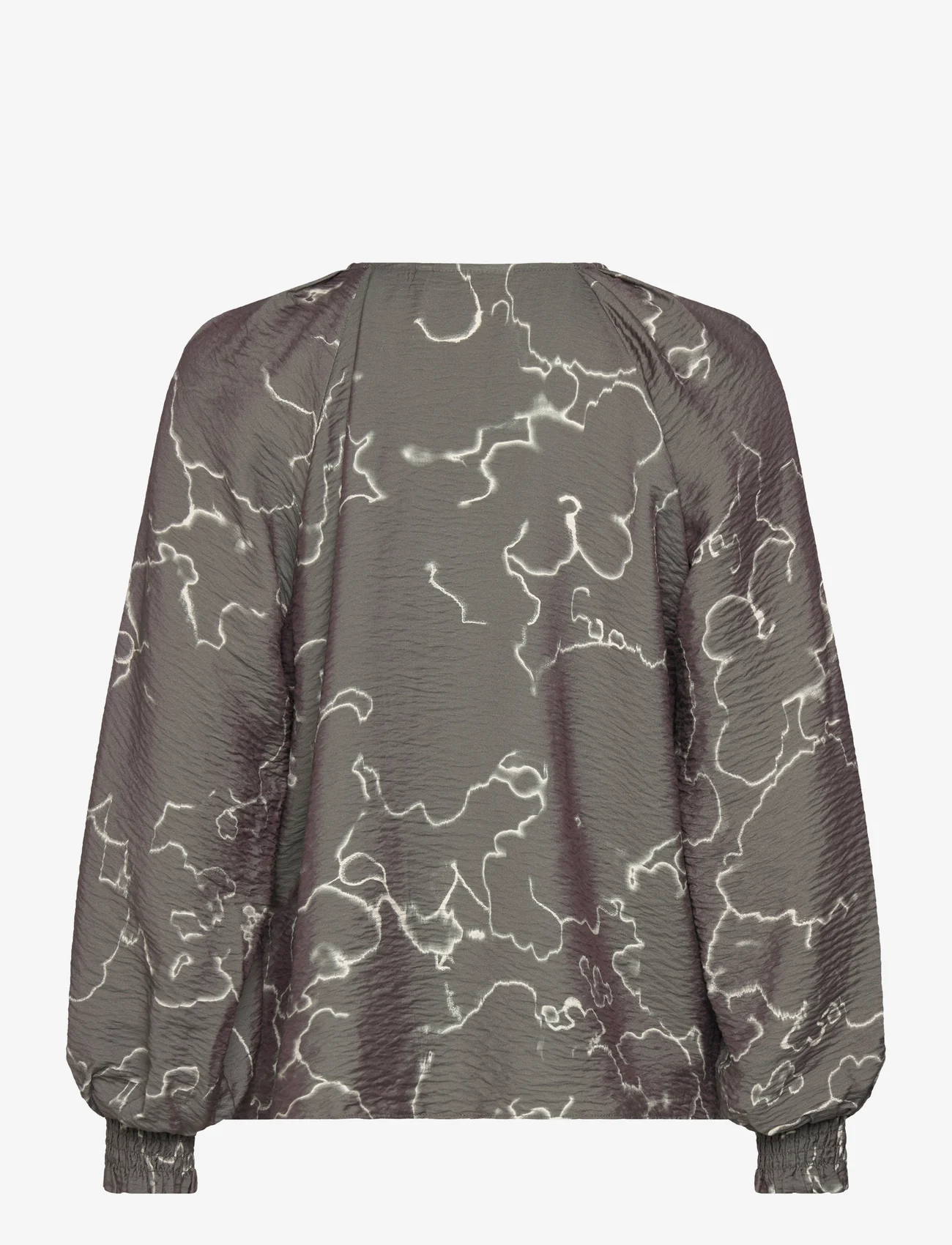InWear - CaitIW Blouse - long-sleeved blouses - sandy grey artistic sky - 1