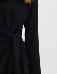 InWear - CadenzaIW Drape Blouse - long-sleeved blouses - black - 6