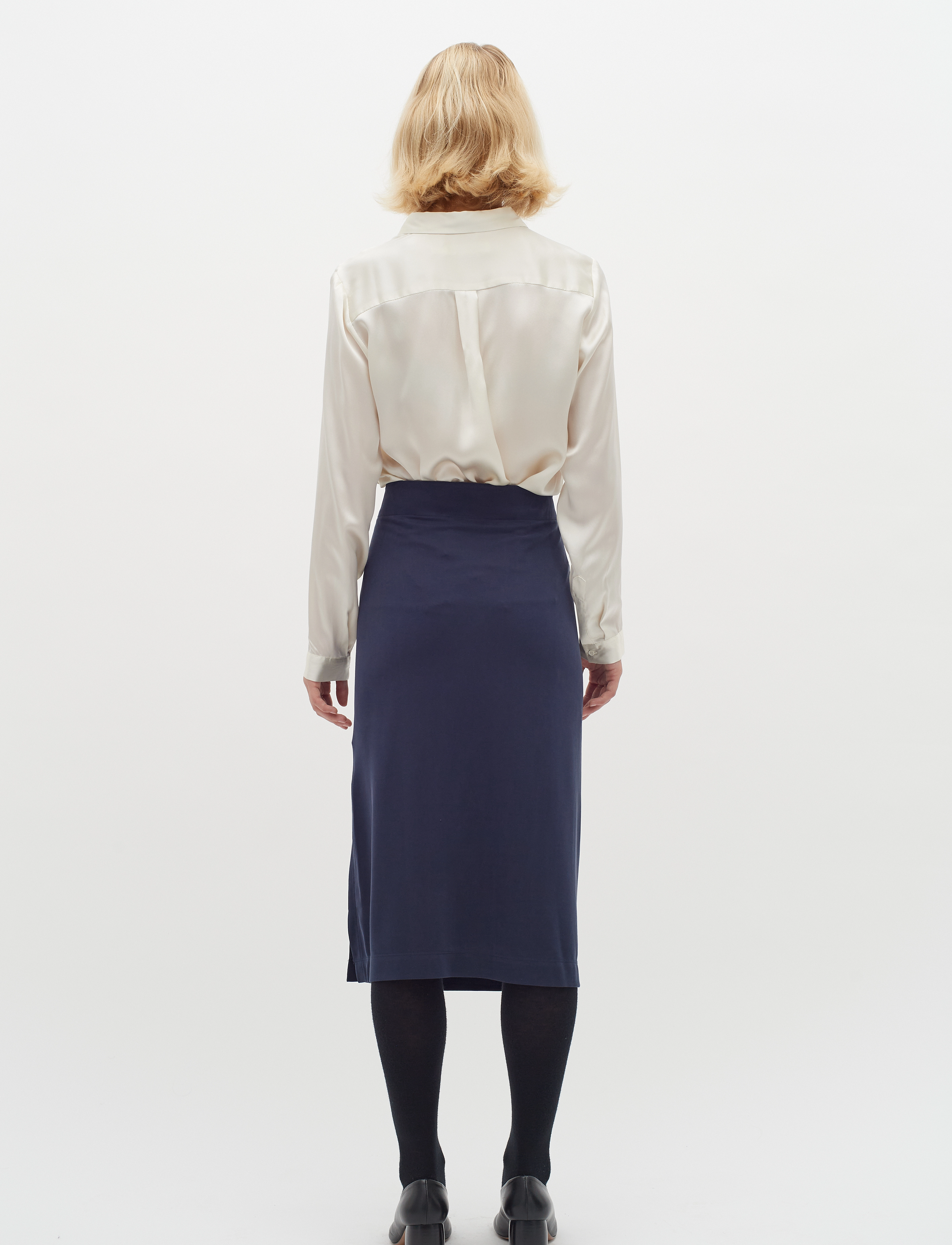 InWear - AronoIW Long Skirt - midi-röcke - marine blue - 5