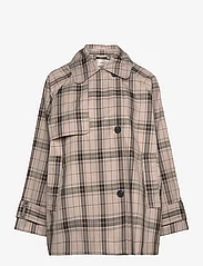 InWear - MinonaIW Check Jacket - spring coats - neutral check - 2