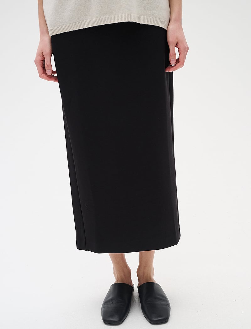 InWear - AidaIW Skirt - midi nederdele - black - 0