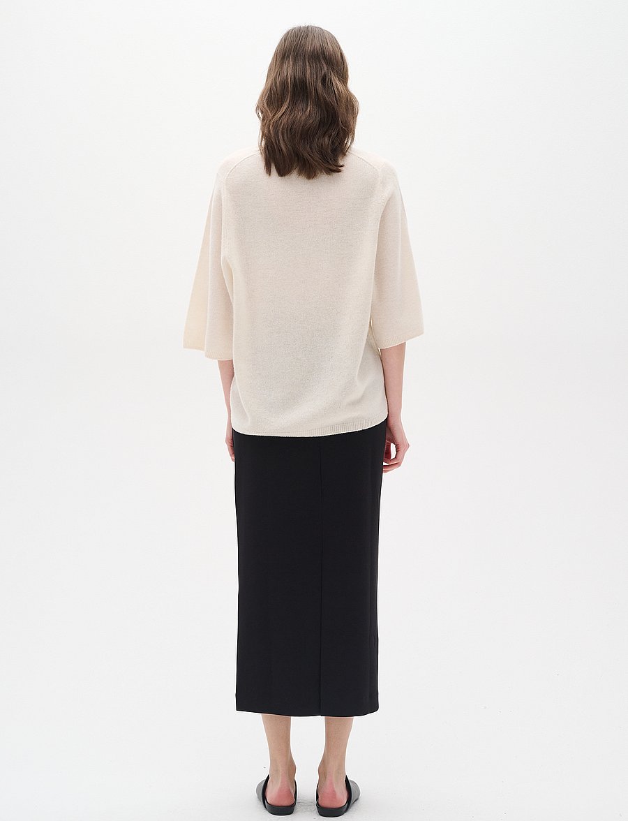 InWear - AidaIW Skirt - midiseelikud - black - 3