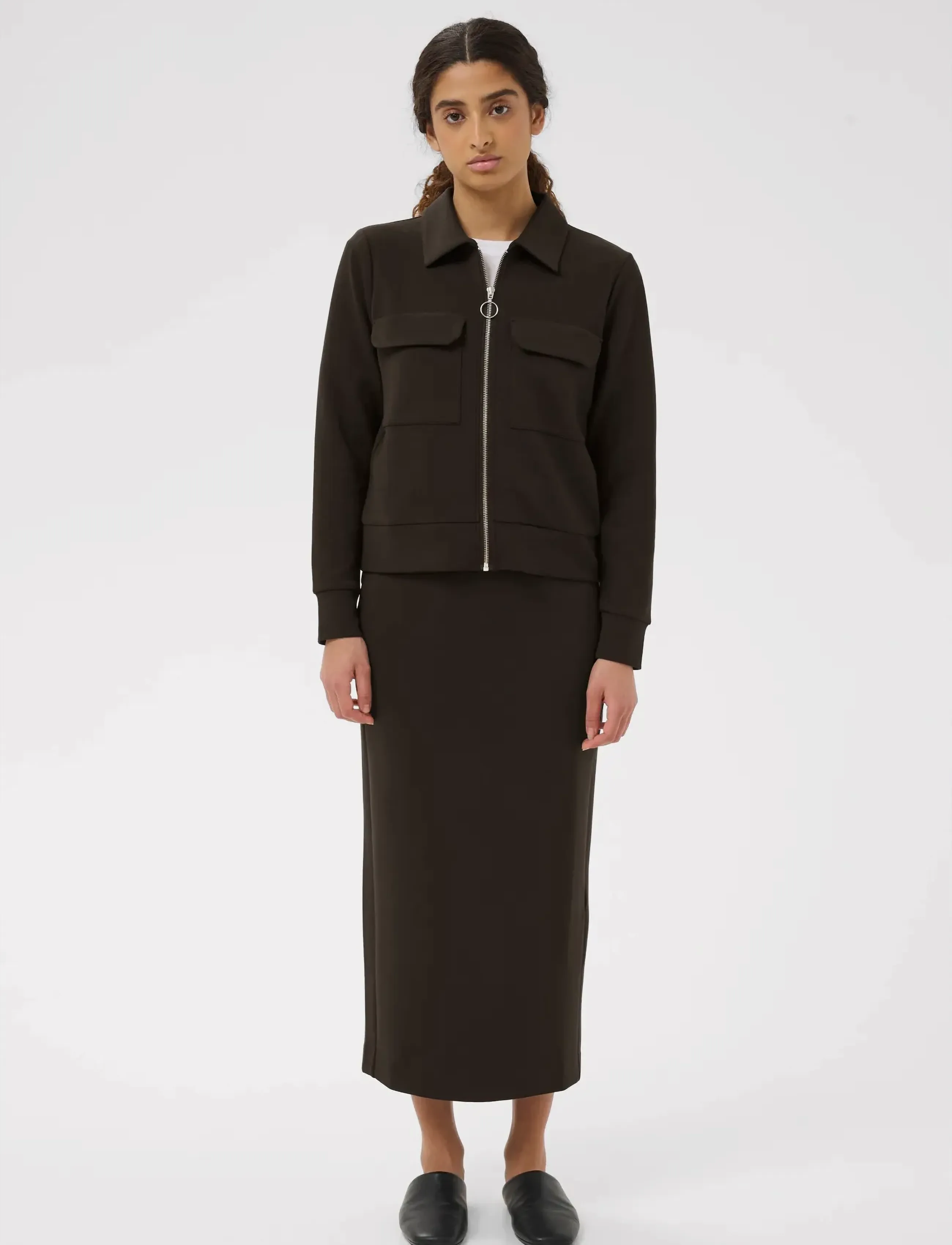 InWear - AidaIW Skirt - midi-röcke - chocolate brown - 3